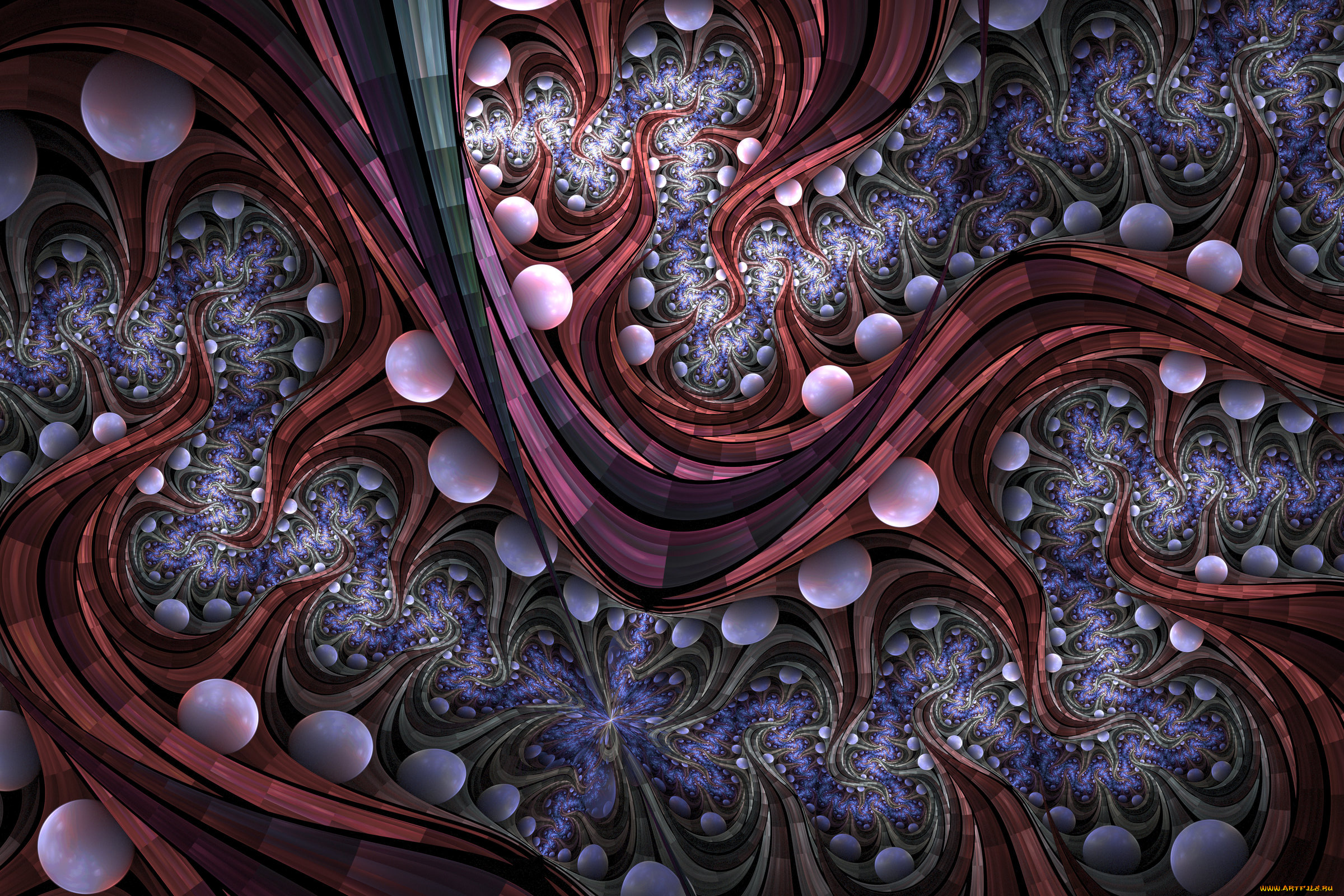 3д, графика, fractal, , фракталы, узор, фон, цвета