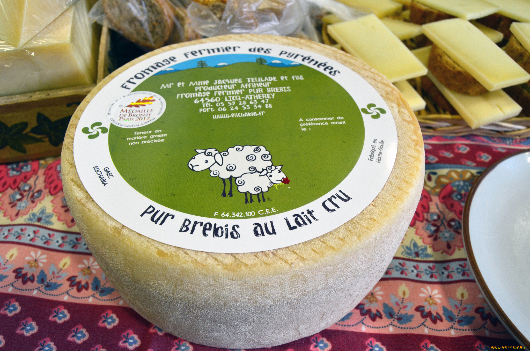fromage, fermier, des, pyrenees, еда, сырные, изделия, сыр
