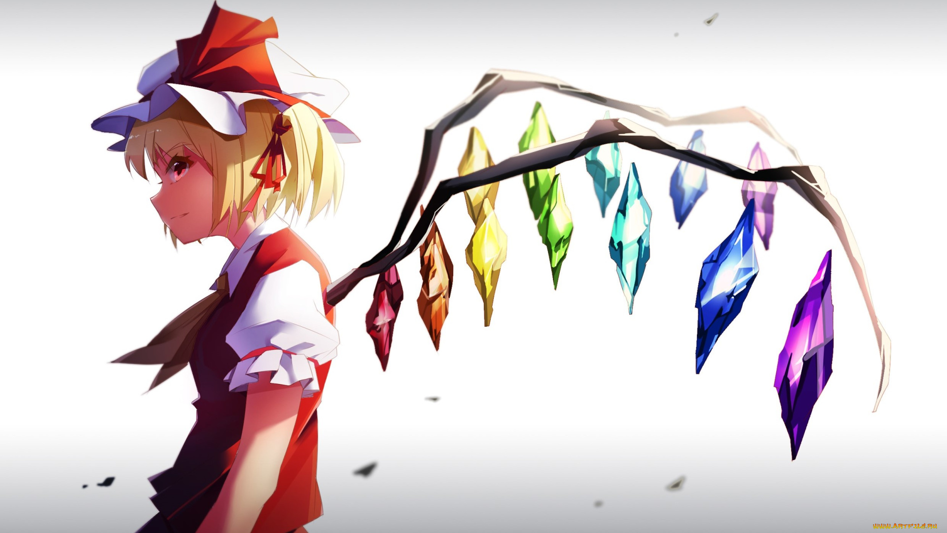 аниме, touhou, chen, bin, flandre, scarlet