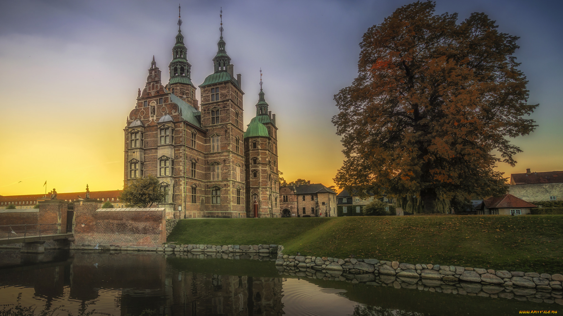 rosenborg, castle, города, замки, дании, замок