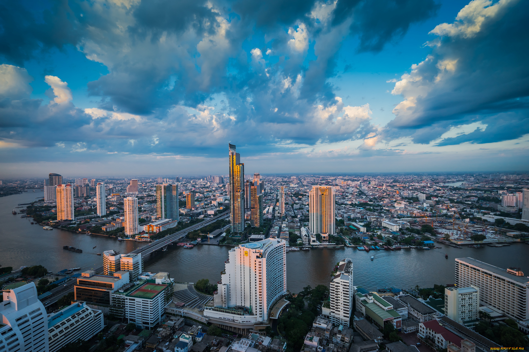 lebua, state, tower, bangkok, города, бангкок, , таиланд, башня, мосты, обзор, река
