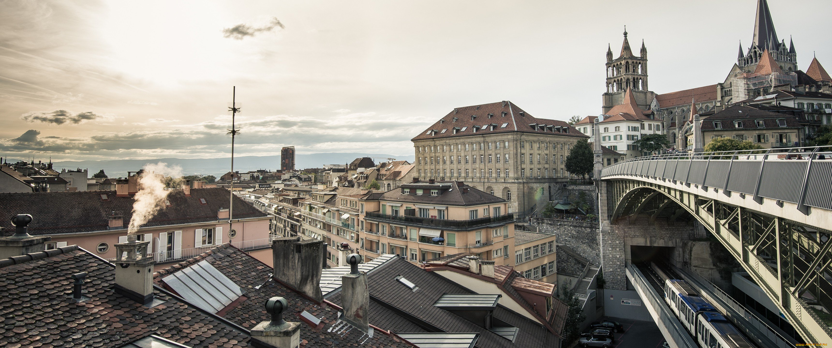 лозанна, , швейцария, города, -, панорамы, buildings, panorama, city, lausanne, архитектура, город, швейцария