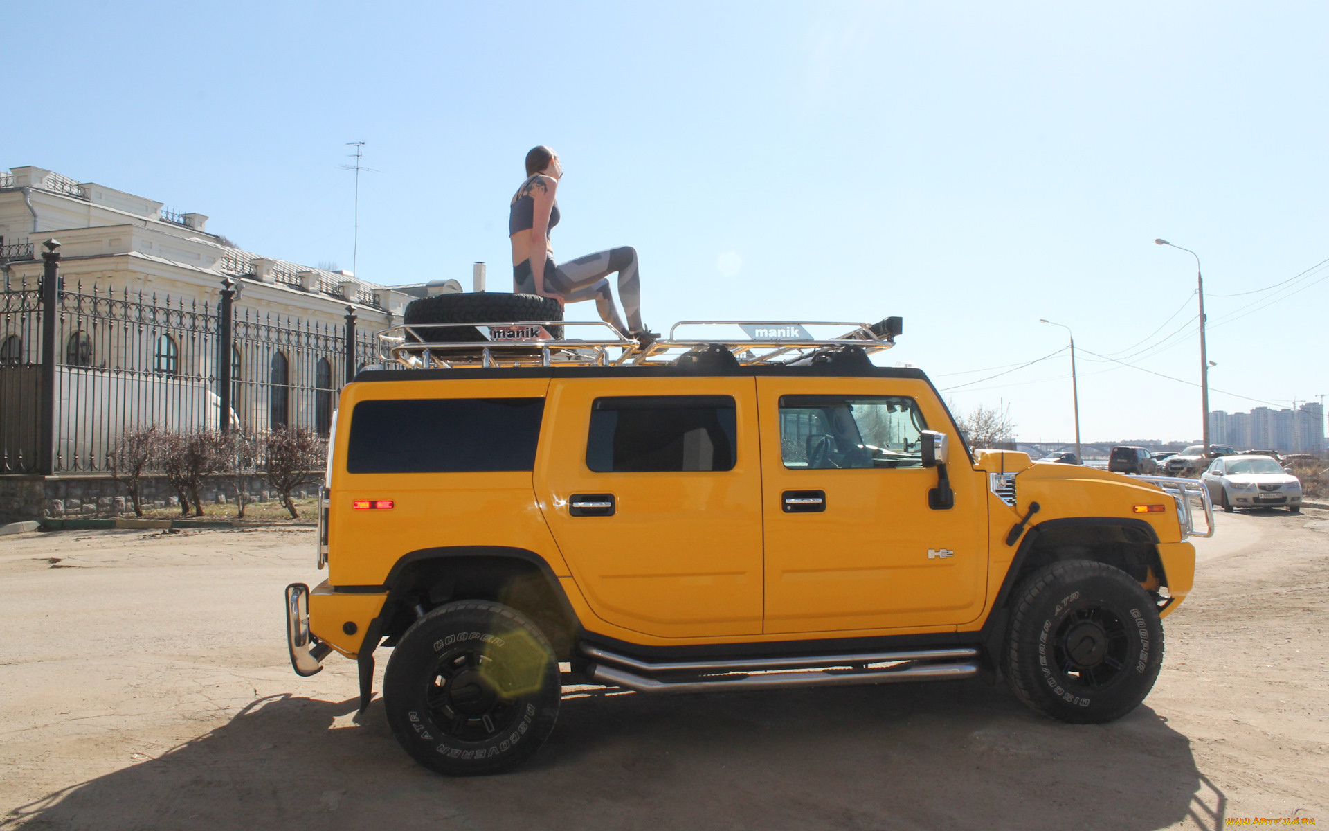 автомобили, -авто, с, девушками, hummer, h2