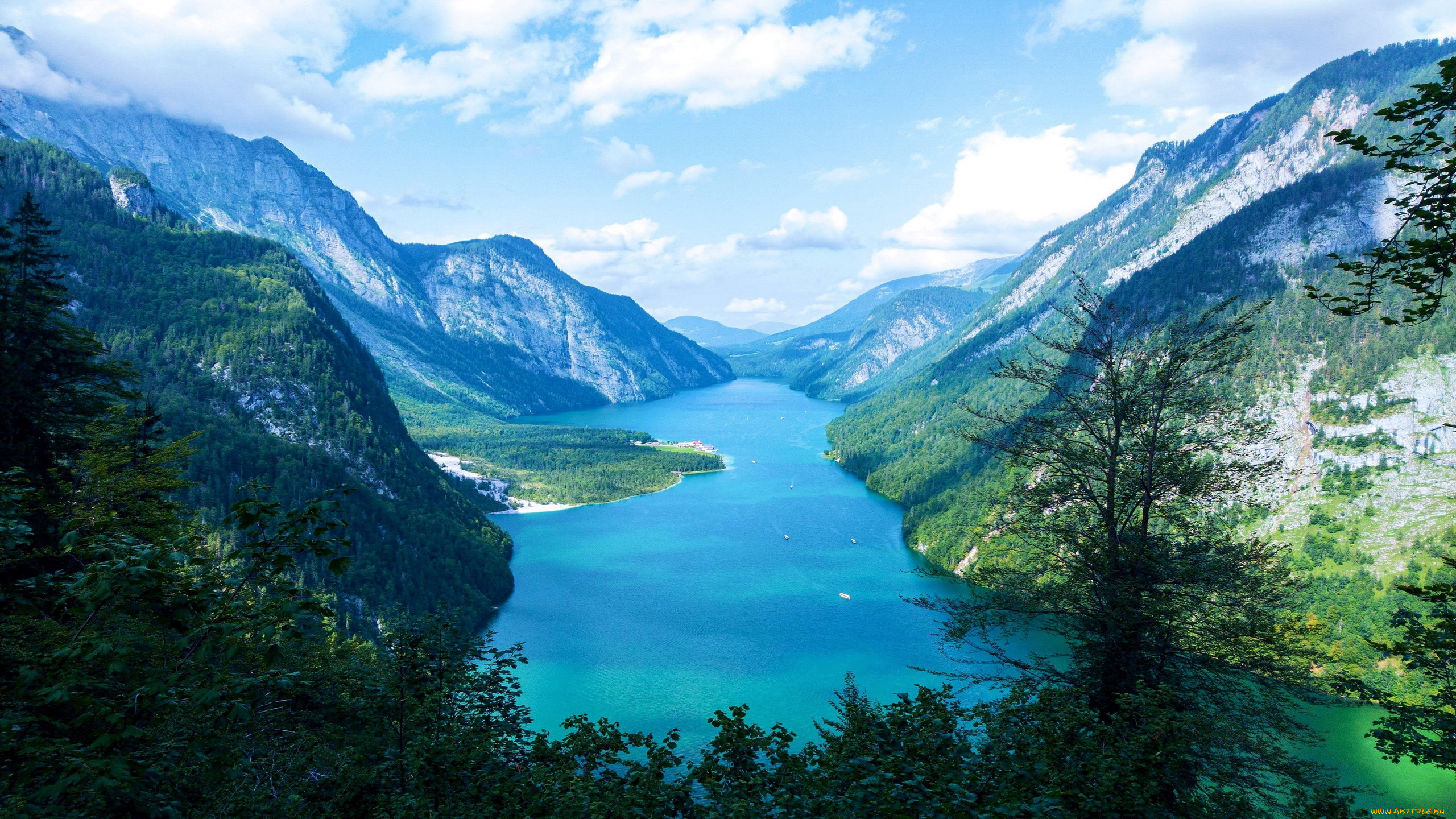 lake, koenigssee, bavarian, alps, природа, реки, озера, lake, koenigssee, bavarian, alps