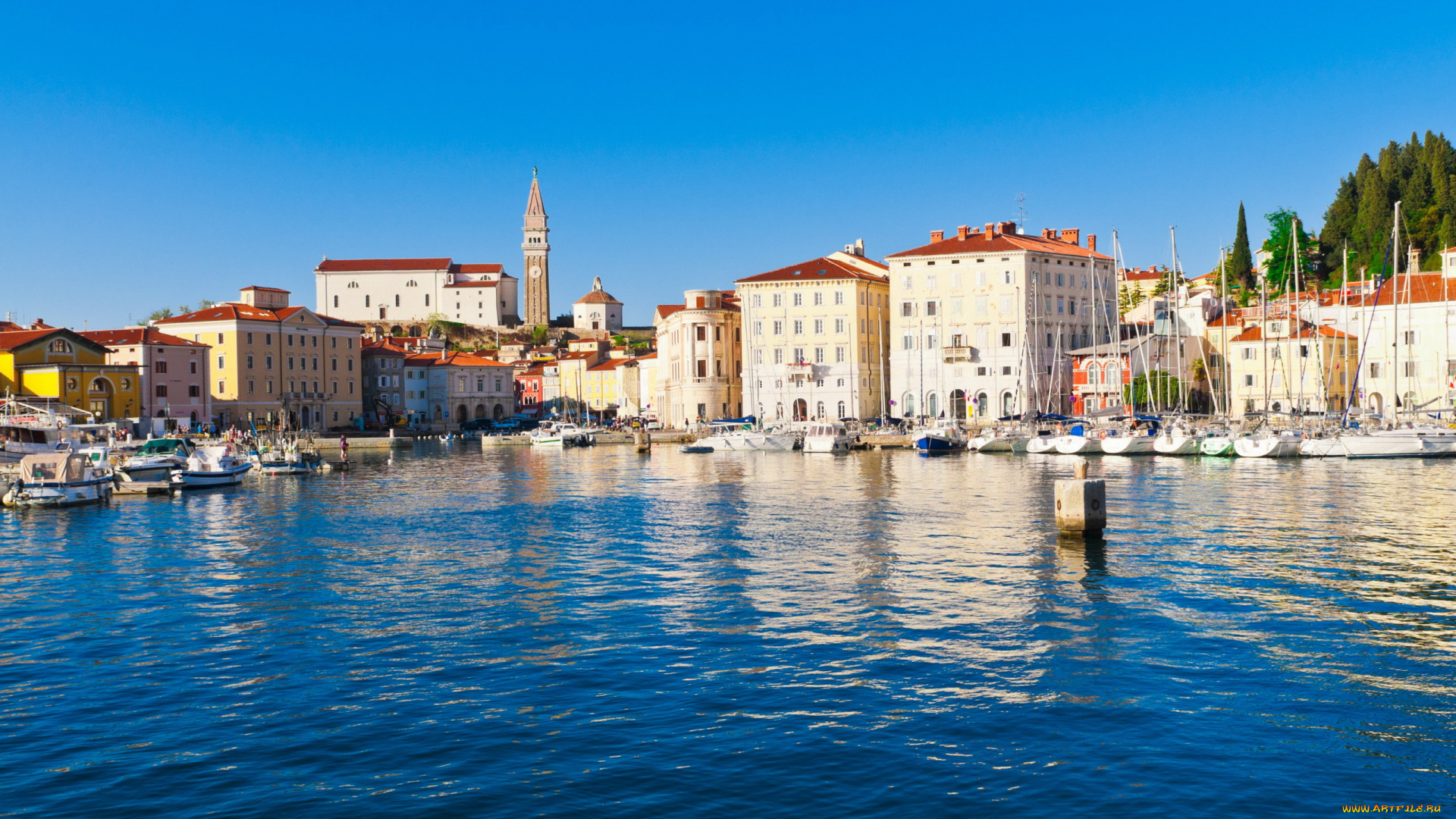 piran, slovenia, города, -, панорамы