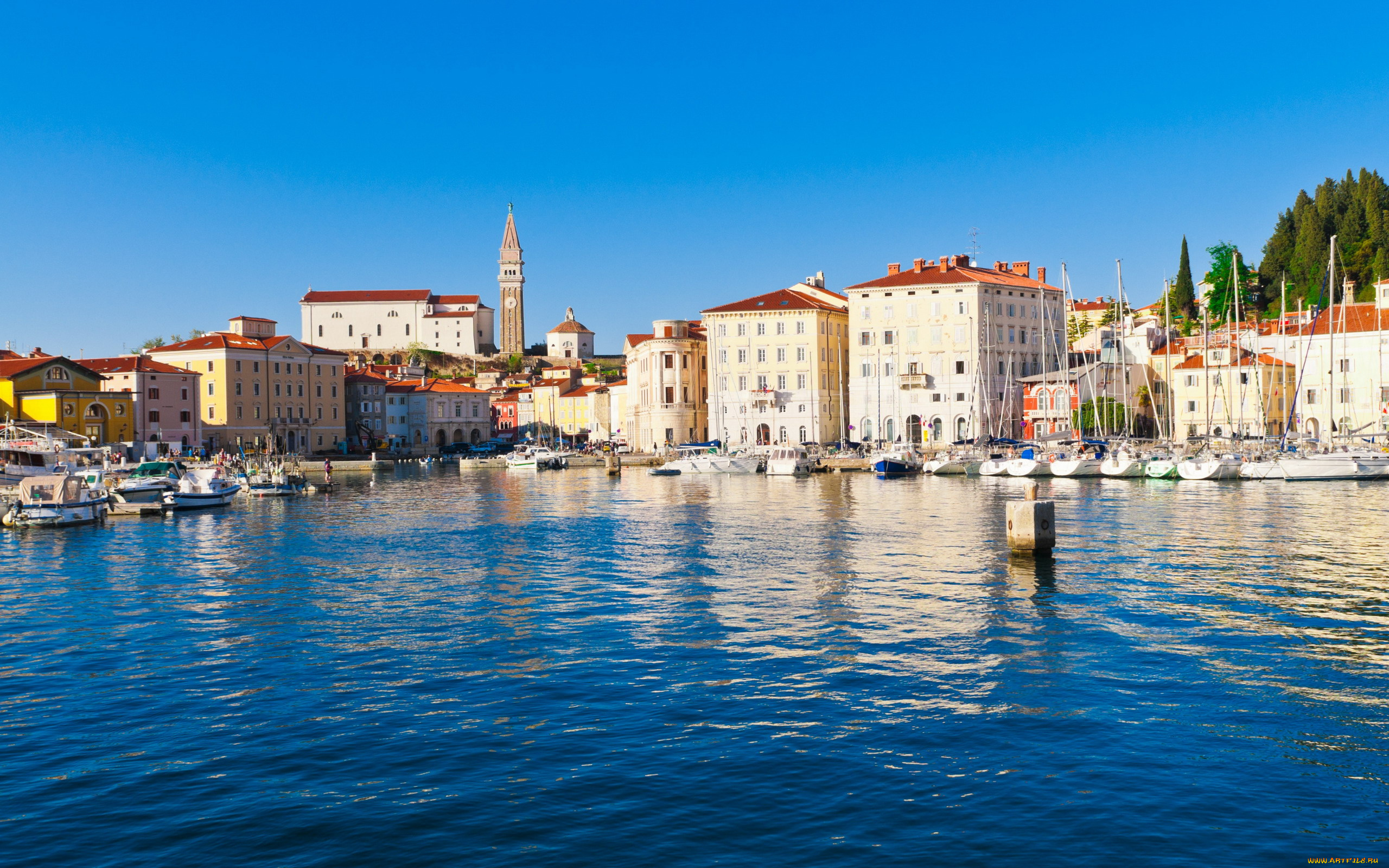 piran, slovenia, города, -, панорамы