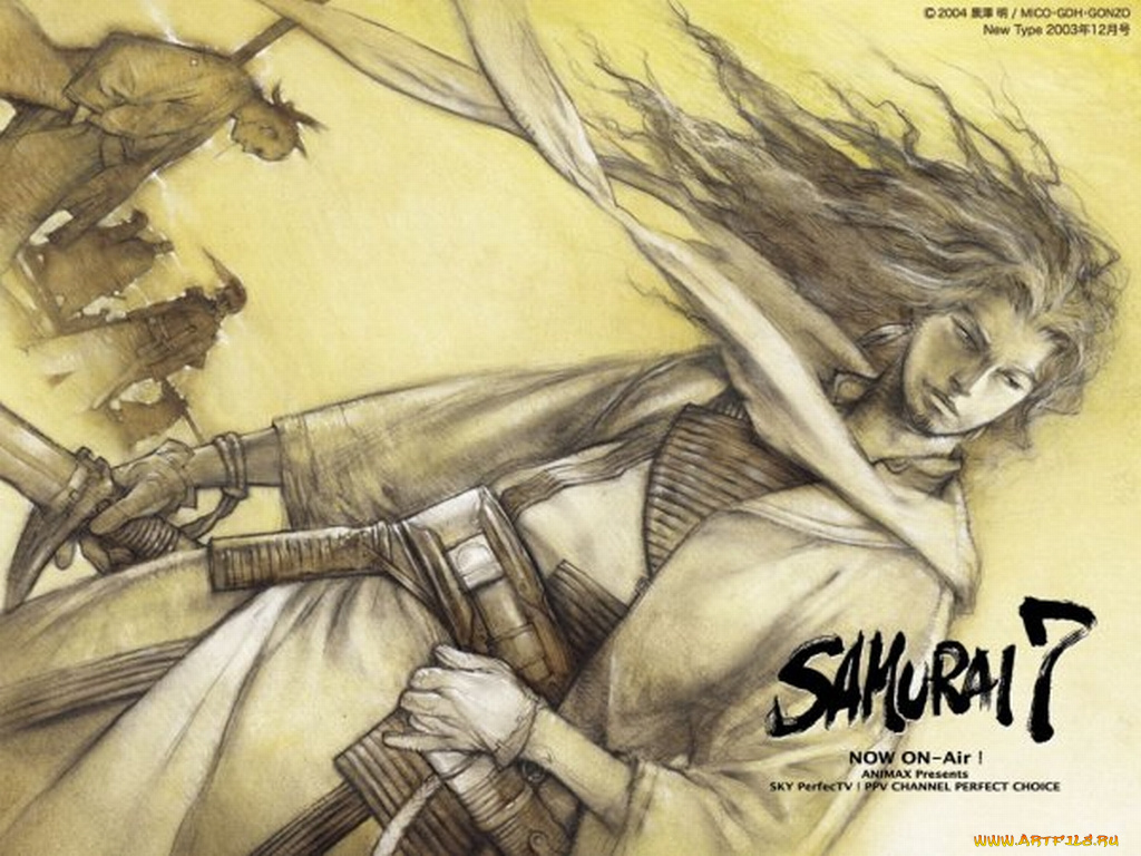аниме, samurai