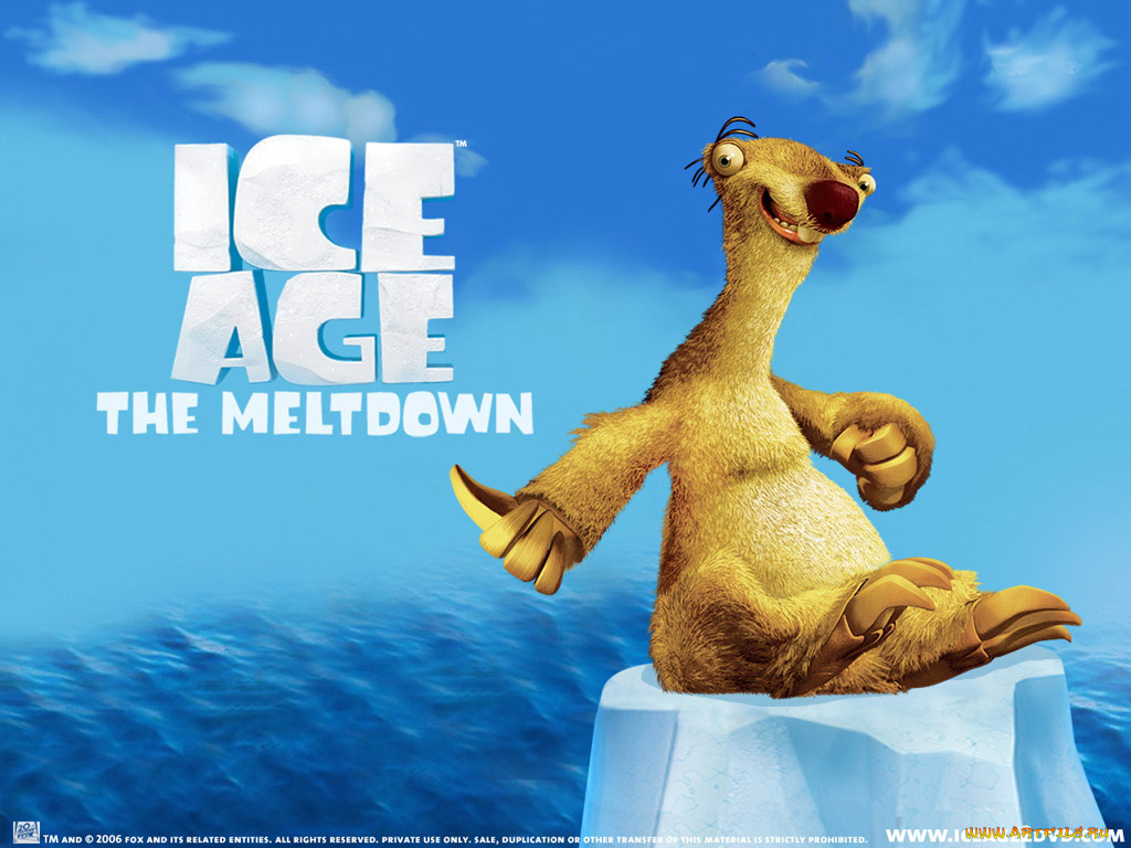 мультфильмы, ice, age, the, meltdown