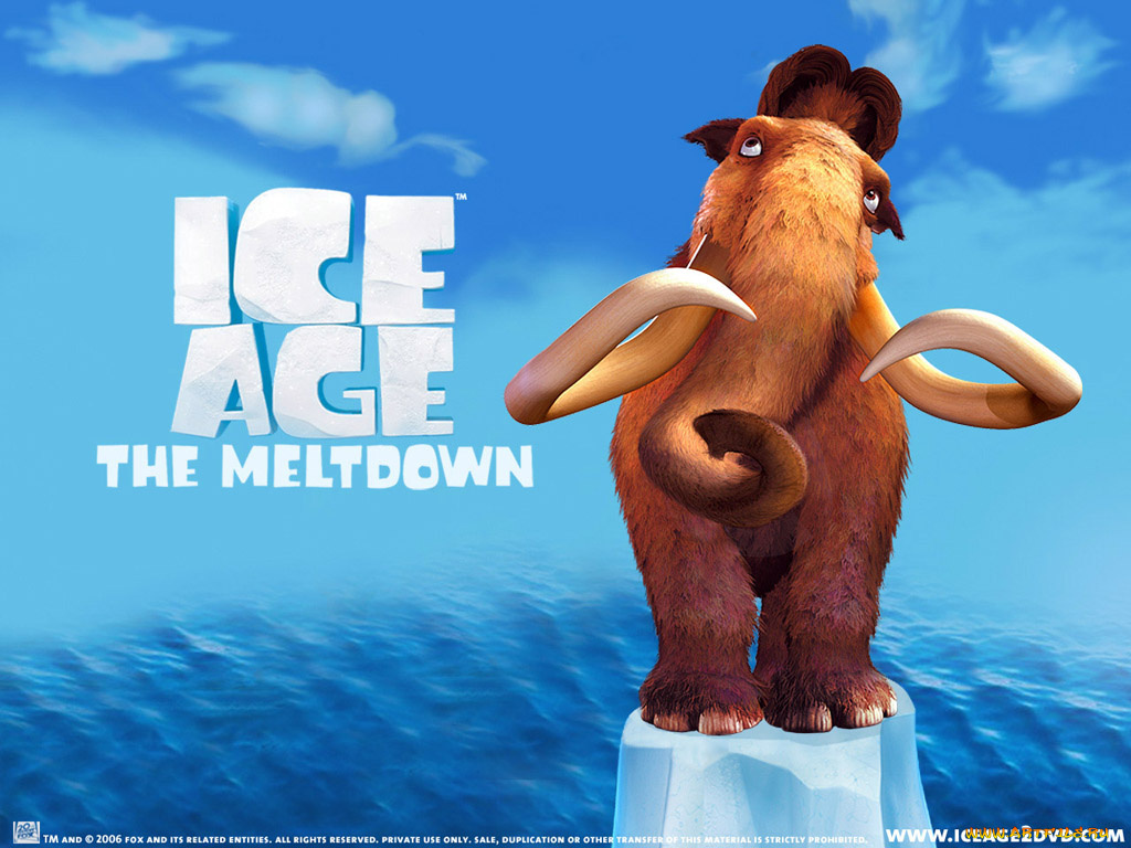 мультфильмы, ice, age, the, meltdown