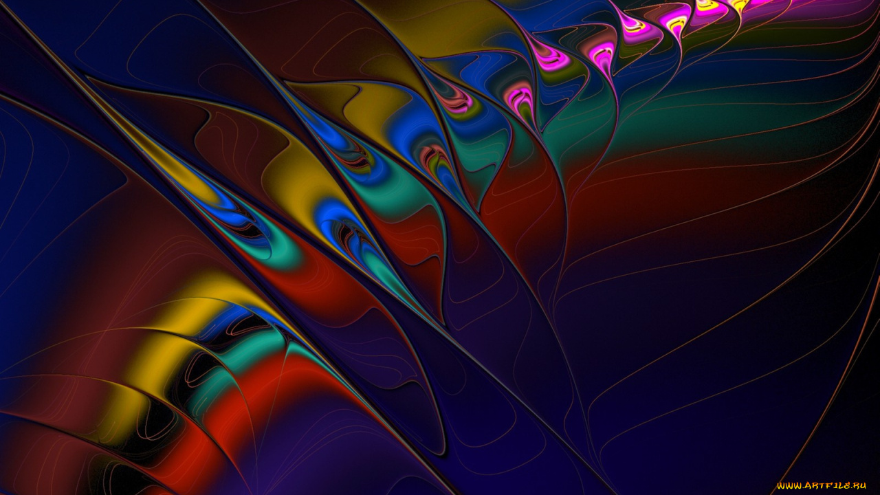 3д, графика, fractal, фракталы, фон, цвета, узор