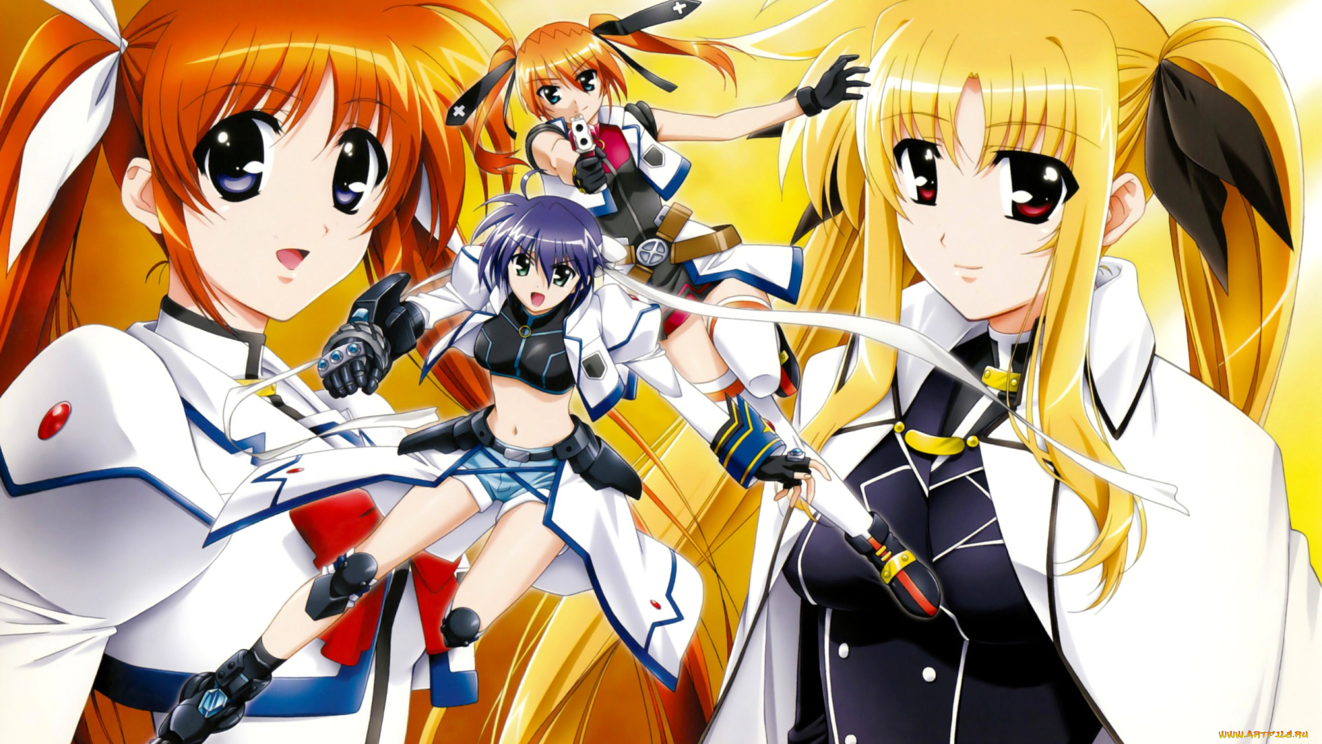 аниме, mahou, shoujo, lyrical, nanoha