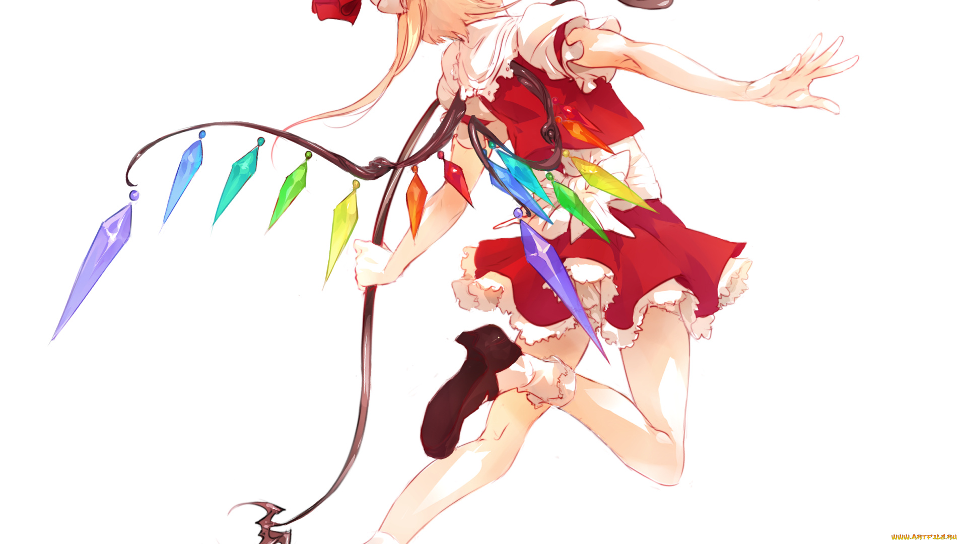 flandre, scarlet, аниме, touhou