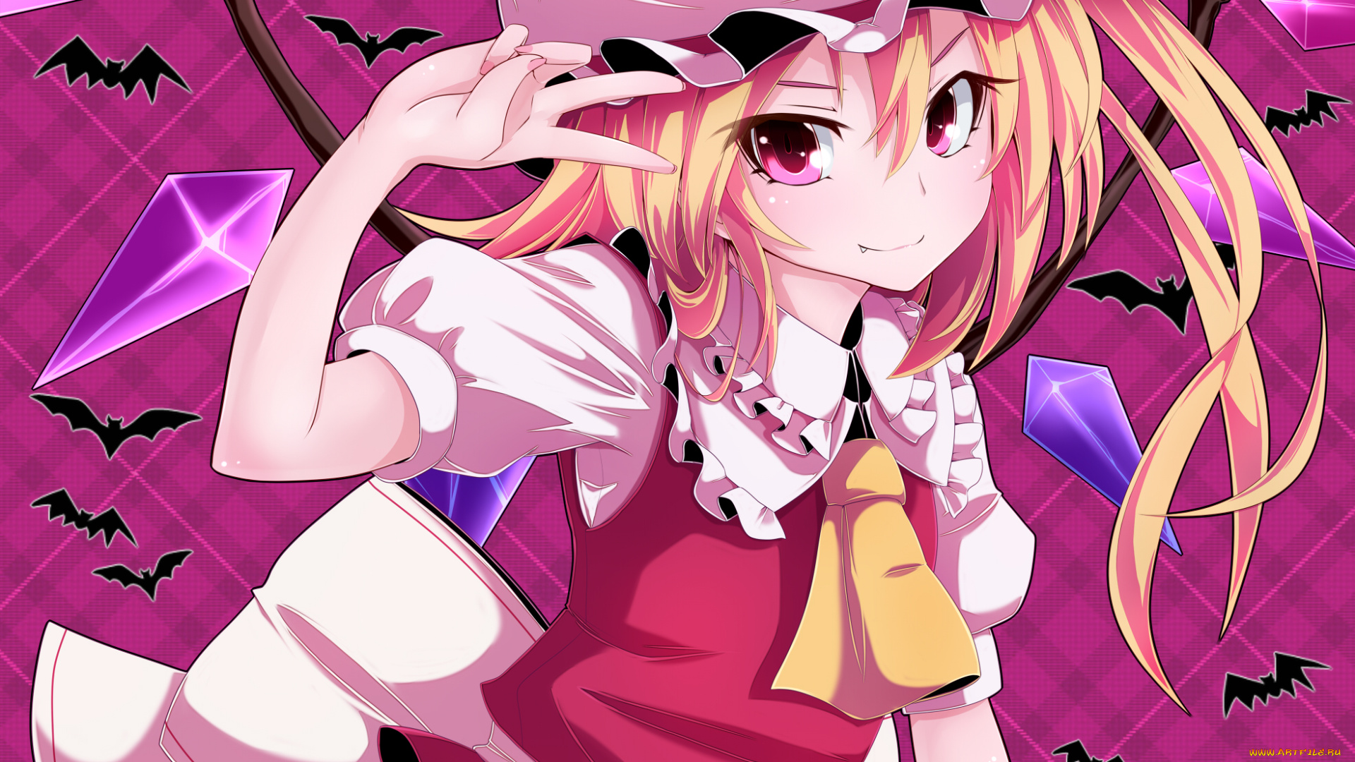 flandre, scarlet, аниме, touhou