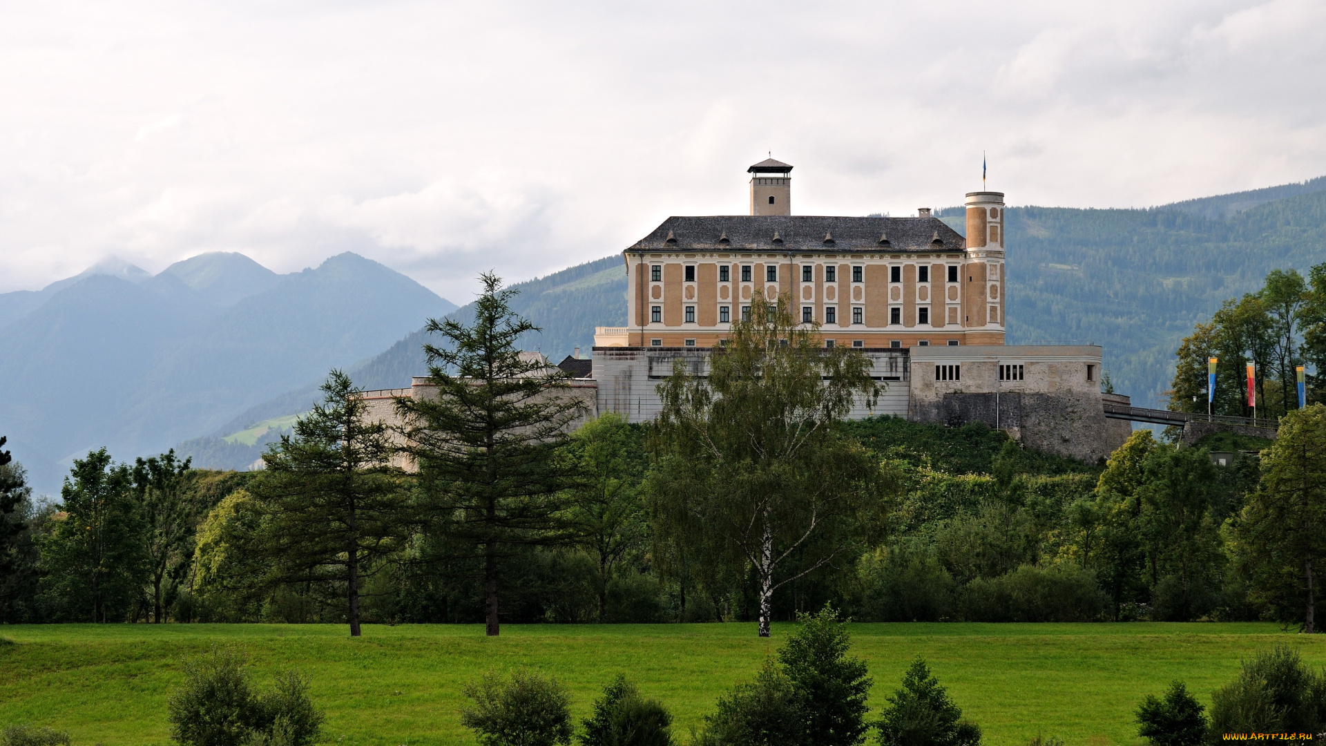 города, дворцы, замки, крепости, austria, trautenfels, castle