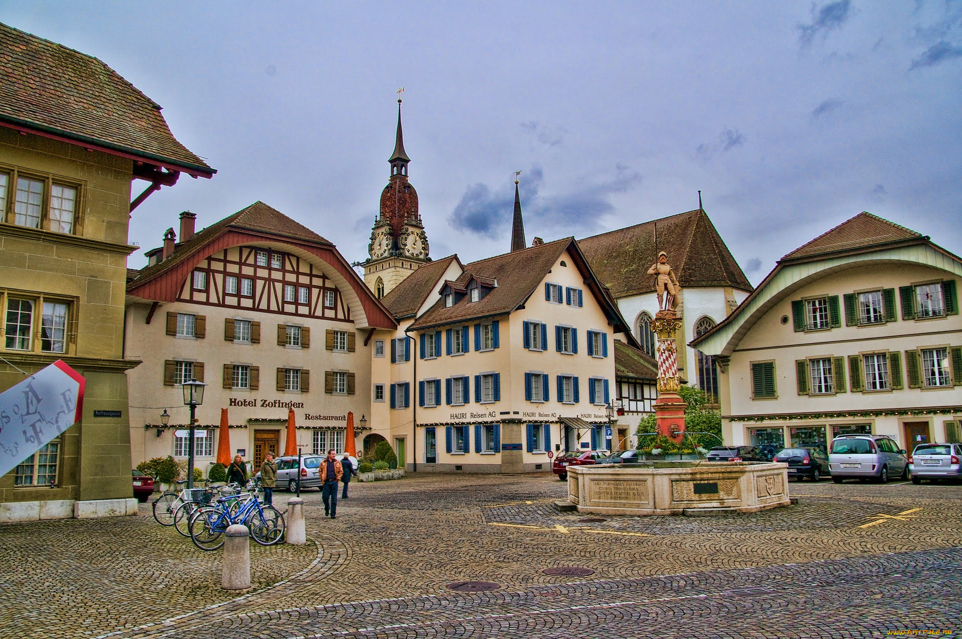 города, улицы, площади, набережные, швейцария, zofingen