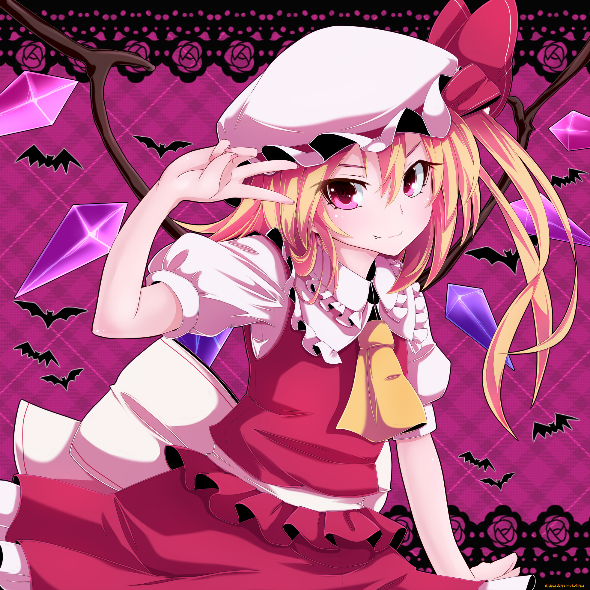 flandre, scarlet, аниме, touhou