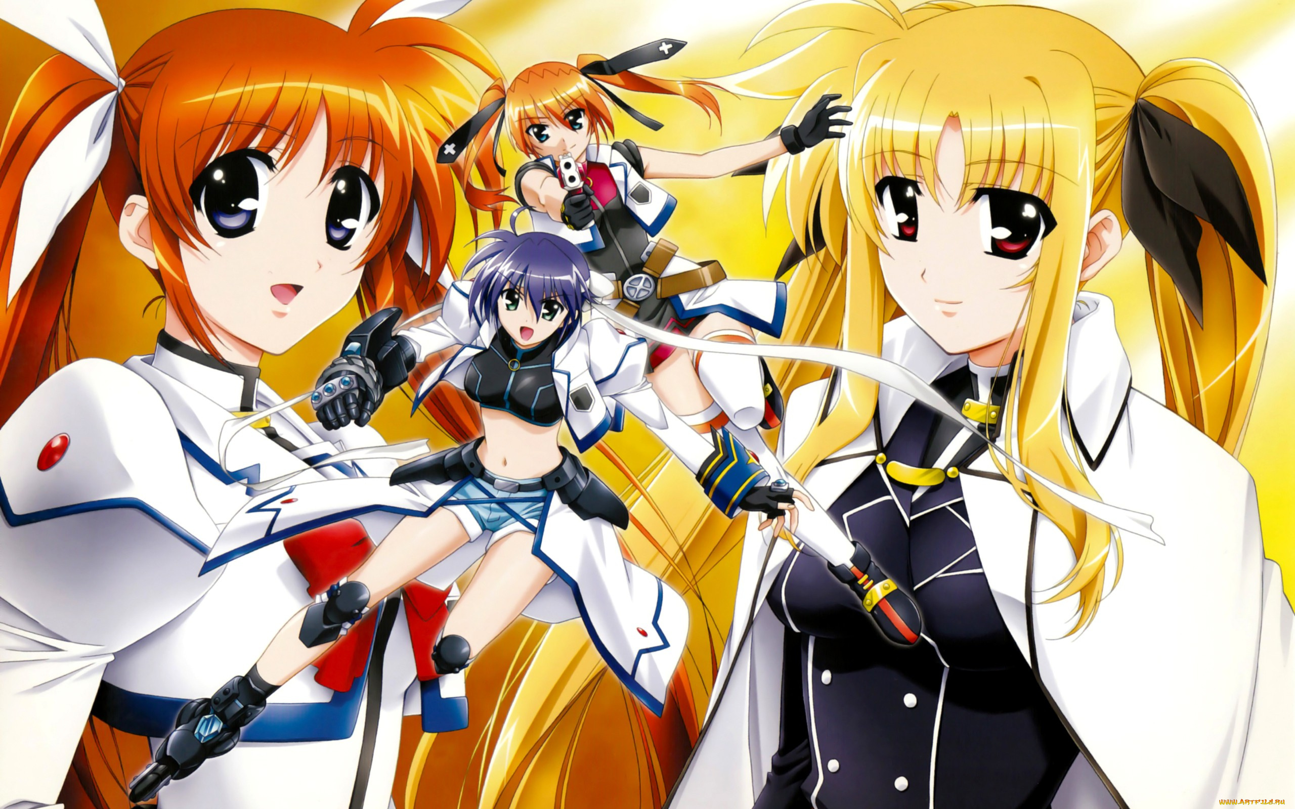 аниме, mahou, shoujo, lyrical, nanoha