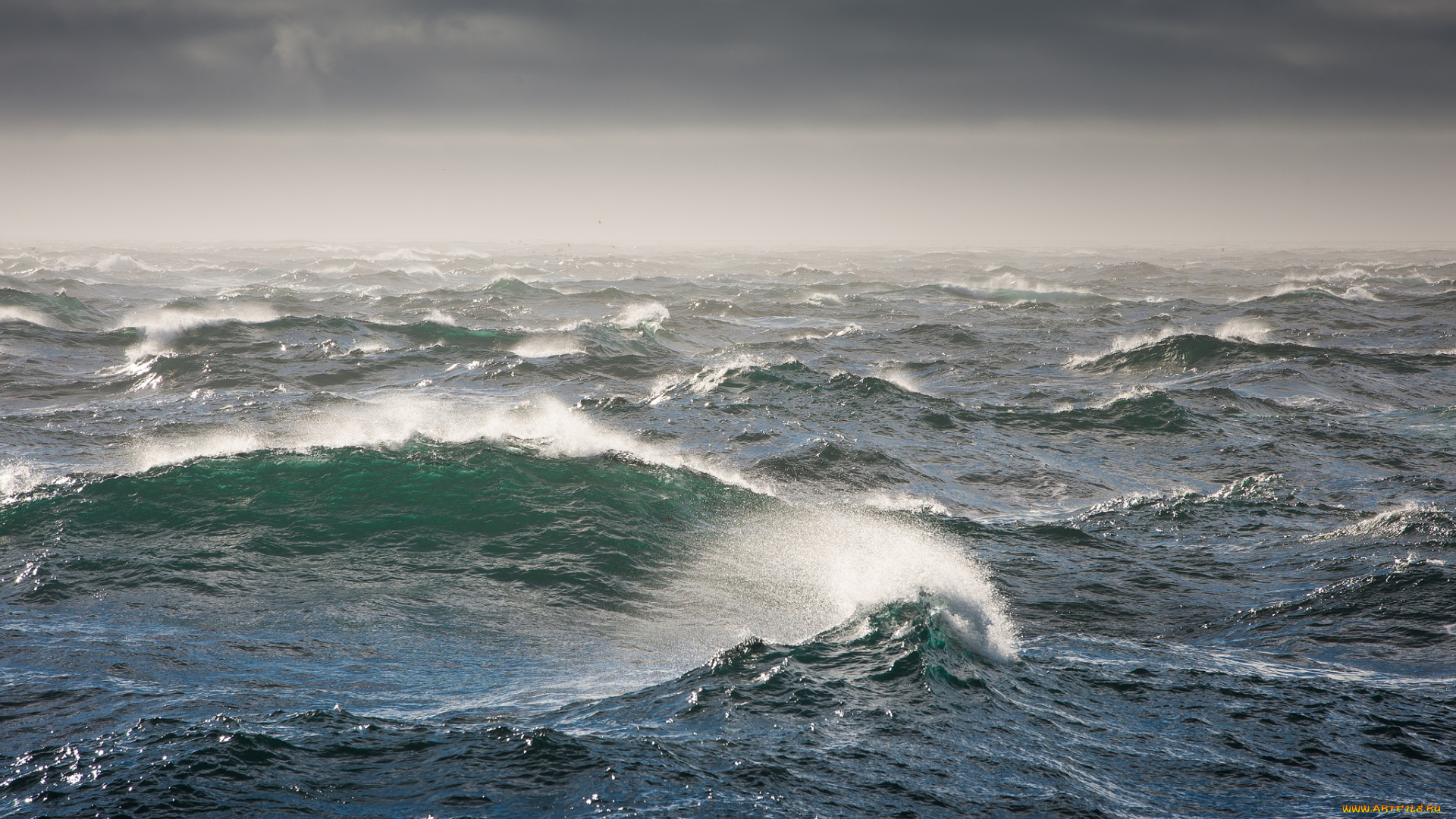 bering, sea, природа, моря, океаны, шторм, волны, берингово, море