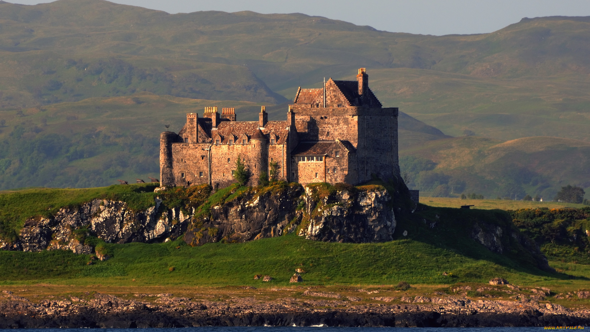 duart, castle, остров, mull, scotland, города, дворцы, замки, крепости, замок