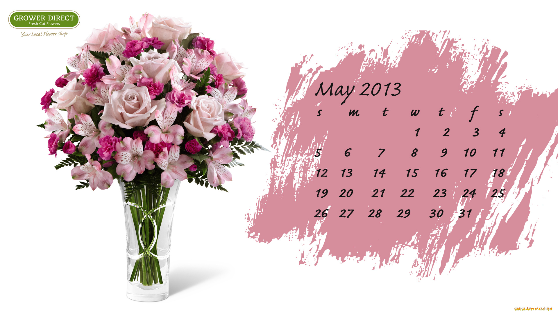 календари, цветы, альстромерии, розы, гвоздики