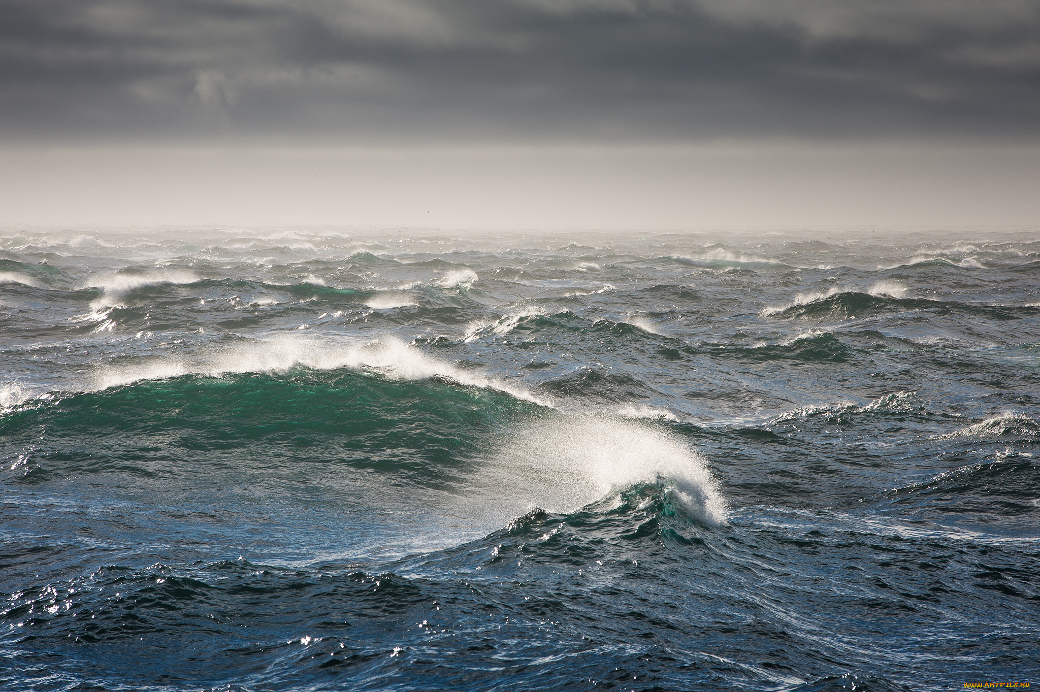 bering, sea, природа, моря, океаны, шторм, волны, берингово, море
