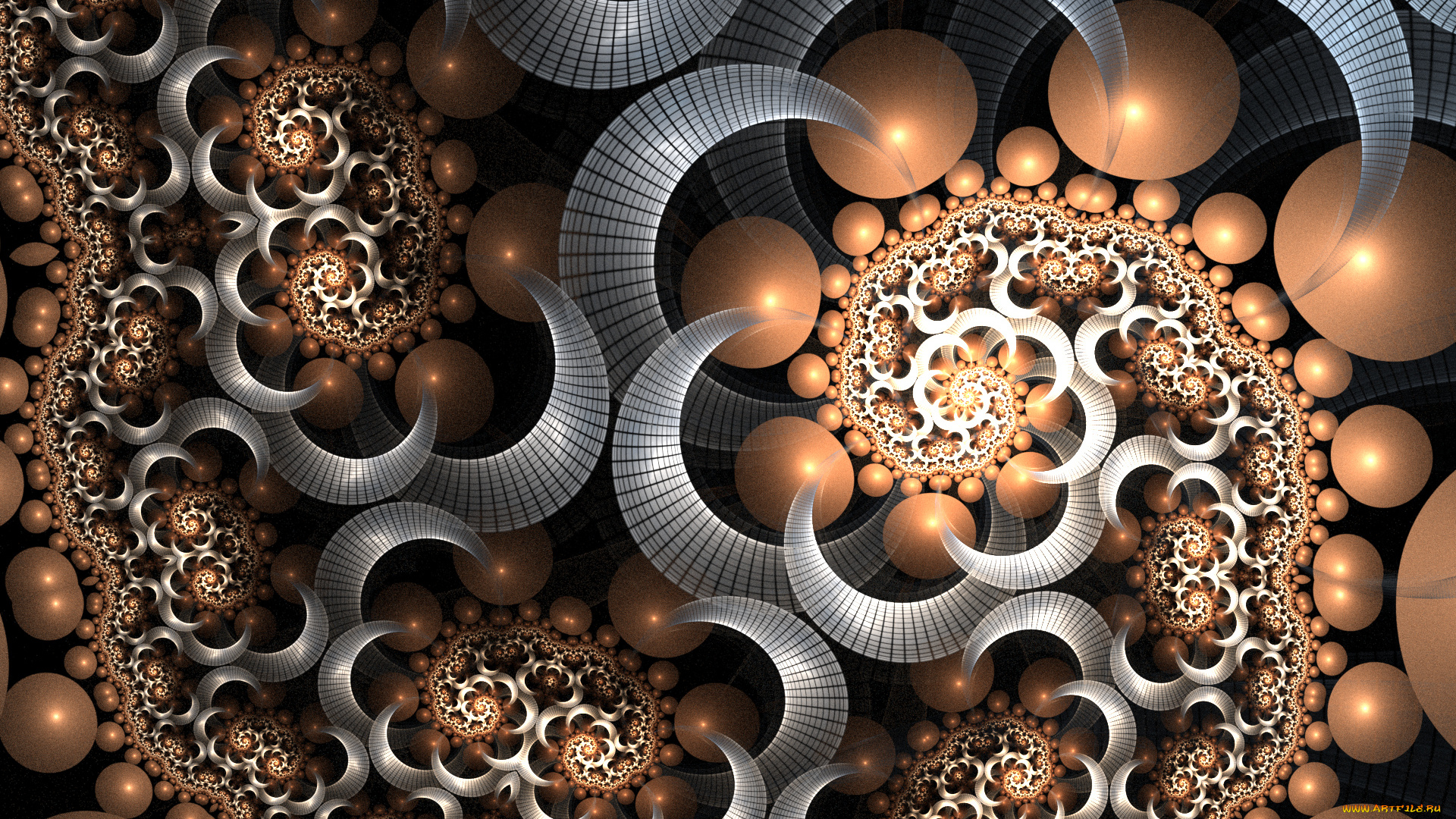 3д, графика, fractal, , фракталы, узор, цвета, фон