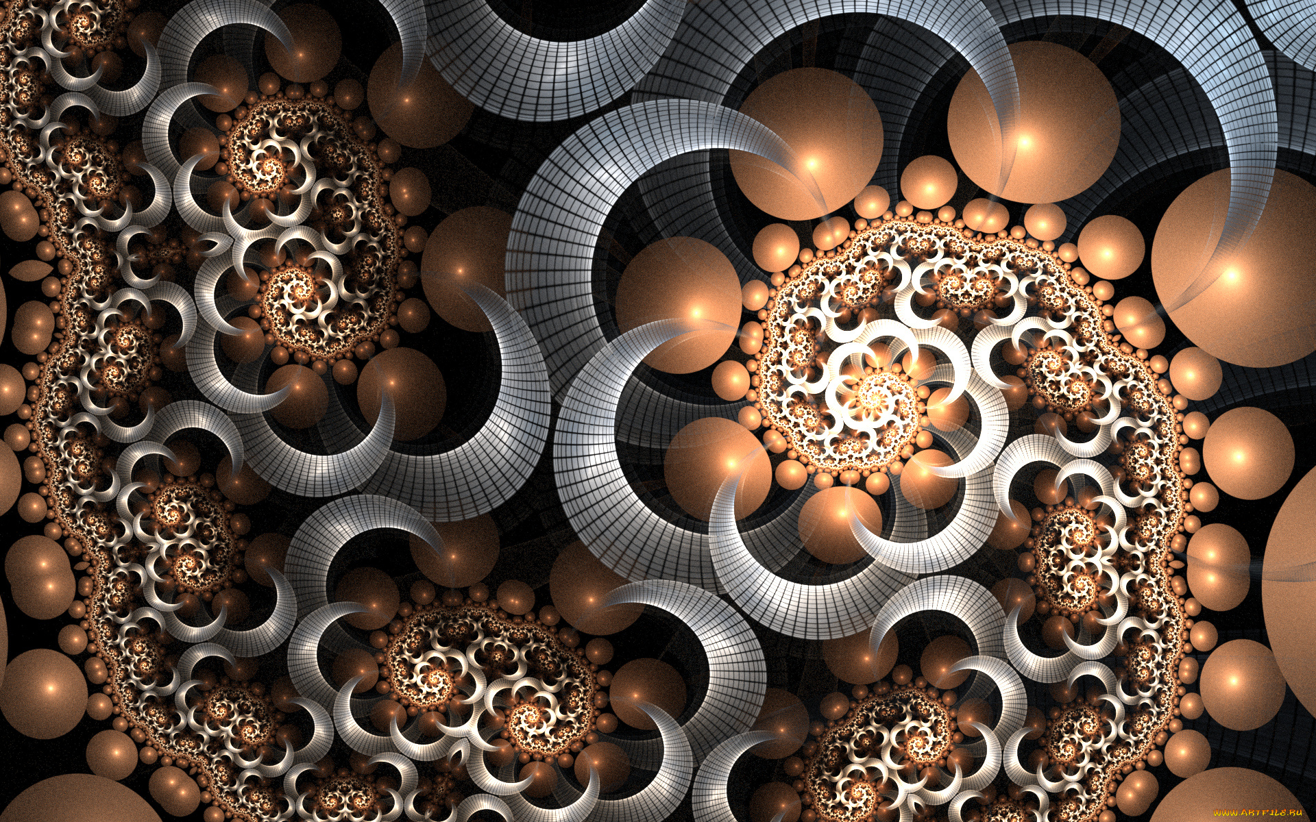 3д, графика, fractal, , фракталы, узор, цвета, фон