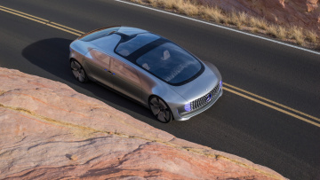 обоя mercedes-benz f015 concept 2015, автомобили, mercedes-benz, f015, concept, 2015, трасса, горы