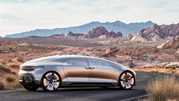 обоя mercedes-benz f015 concept 2015, автомобили, mercedes-benz, f015, concept, 2015, трасса, горы