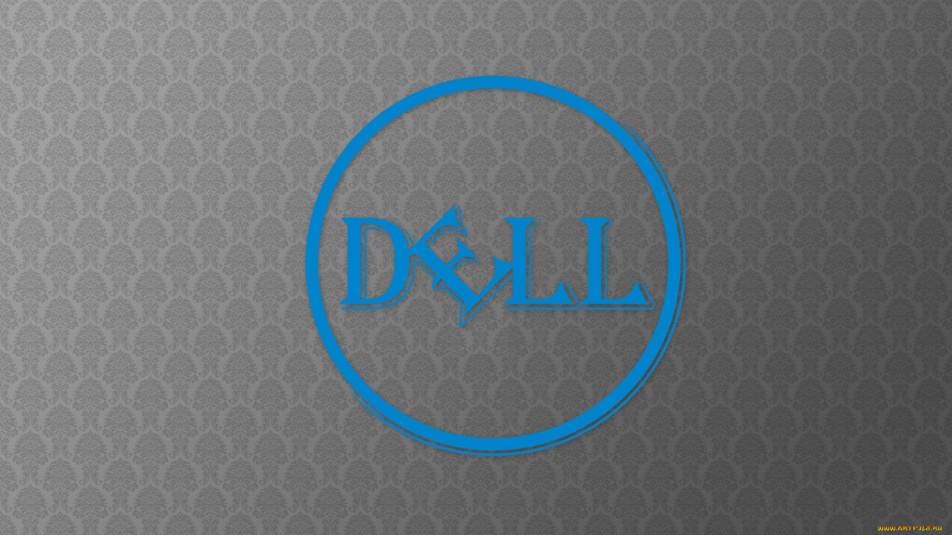 компьютеры, dell, логотип, фон