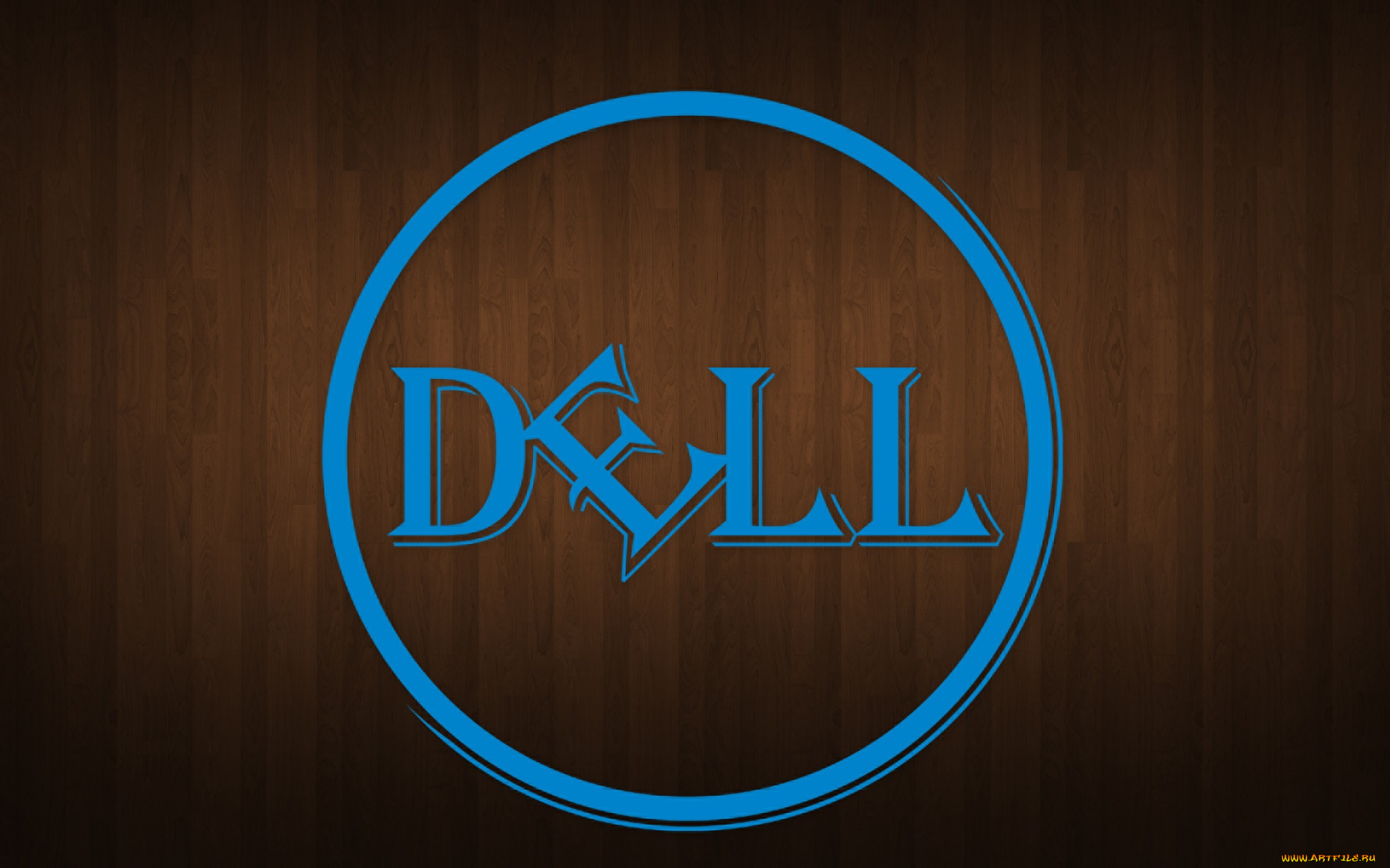 компьютеры, dell, фон, логотип