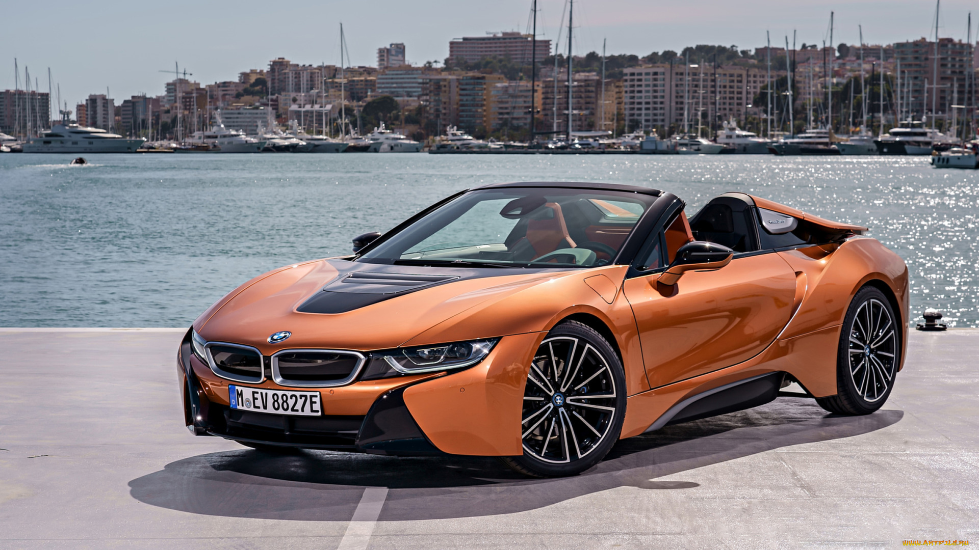 bmw, i8, roadster, 2019, автомобили, bmw, медь, 2019, roadster, i8