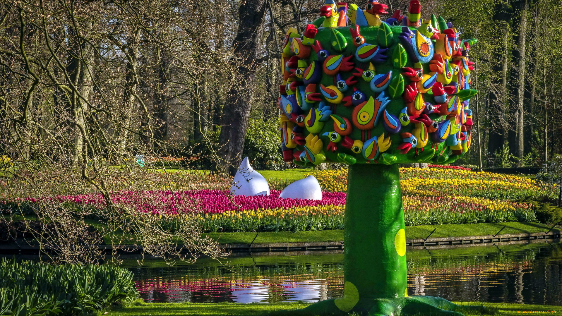 keukenhof, garden, природа, парк, keukenhof, garden