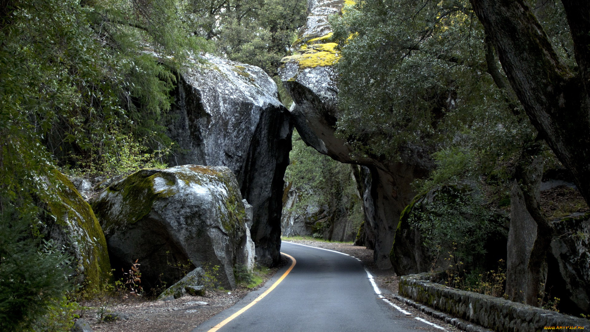 природа, дороги, шоссе, скалы