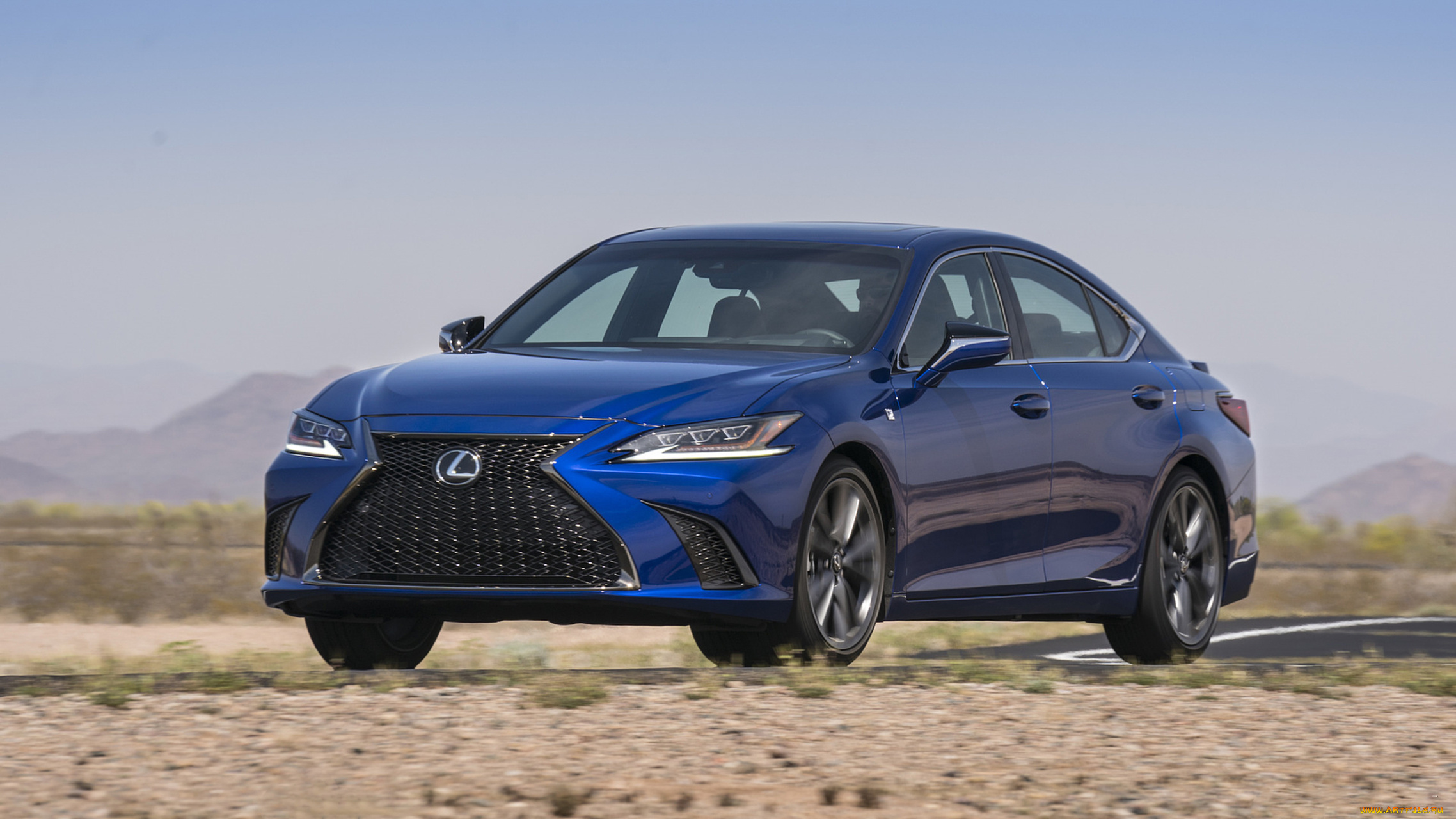 lexus, es, 350, f-sport, 2019, автомобили, lexus, es, 350, f-sport, 2019, blue