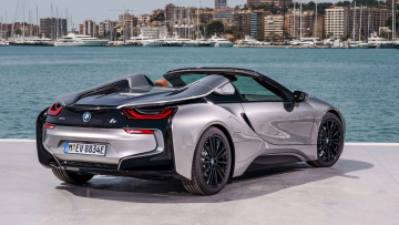 Картинка bmw+i8+roadster+2019 автомобили bmw 2019 металлик серебряный roadster i8