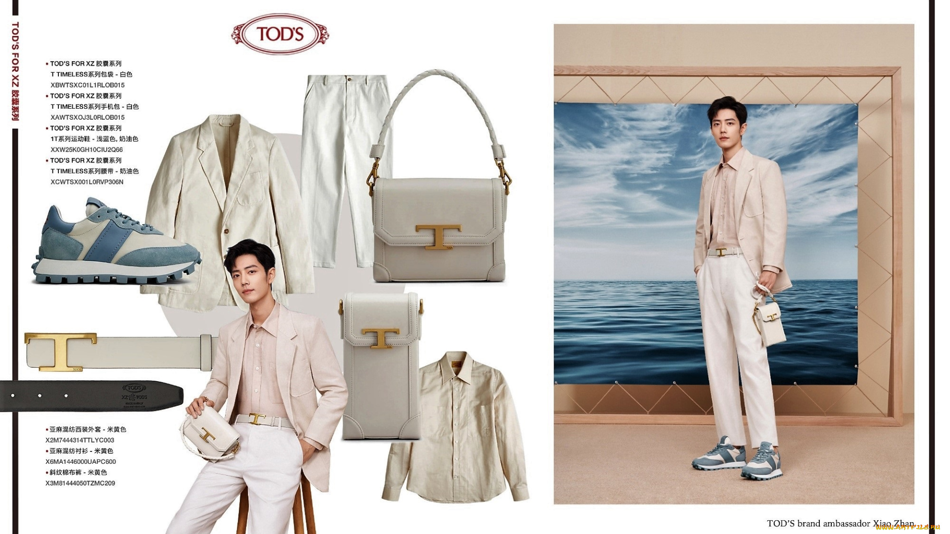 мужчины, xiao, zhan, пиджак, сумка, картина, море, вещи