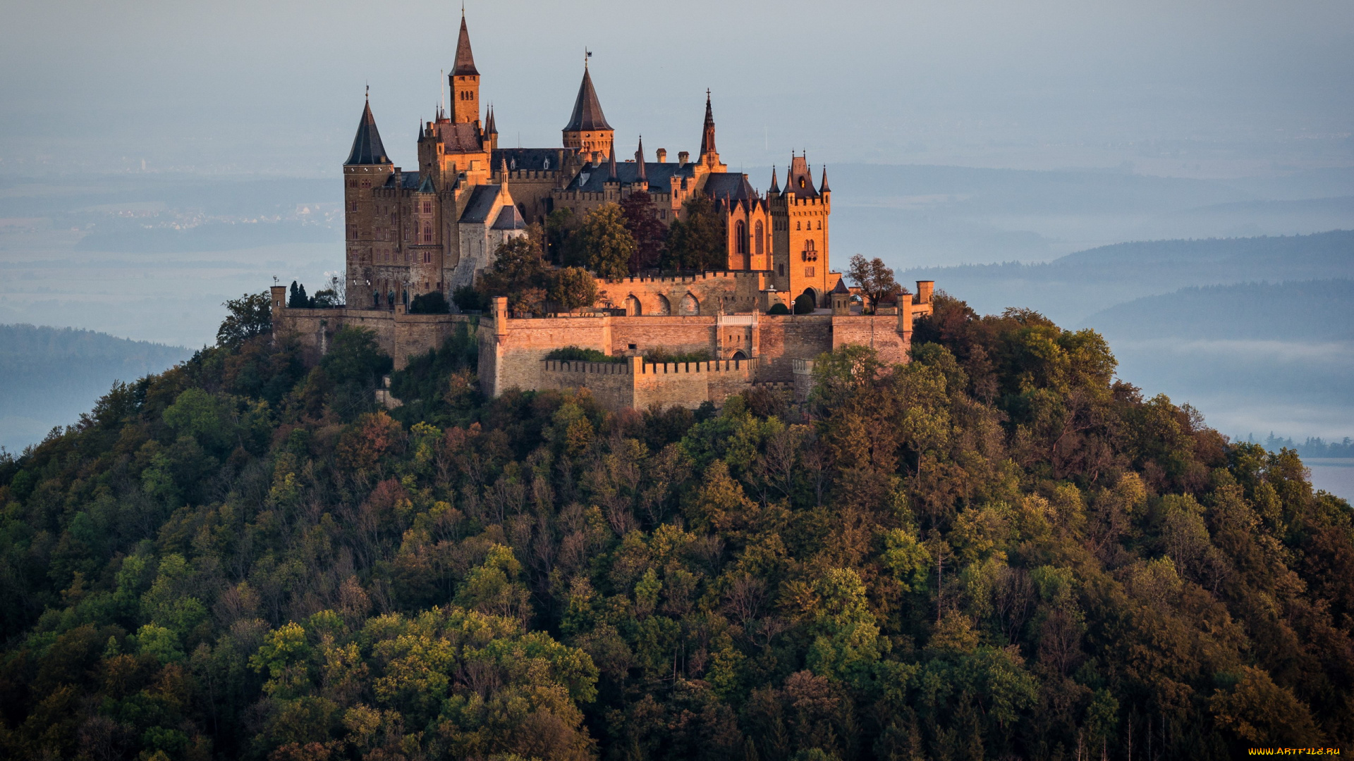 hohenzollern, castle, germany, города, замки, германии, hohenzollern, castle