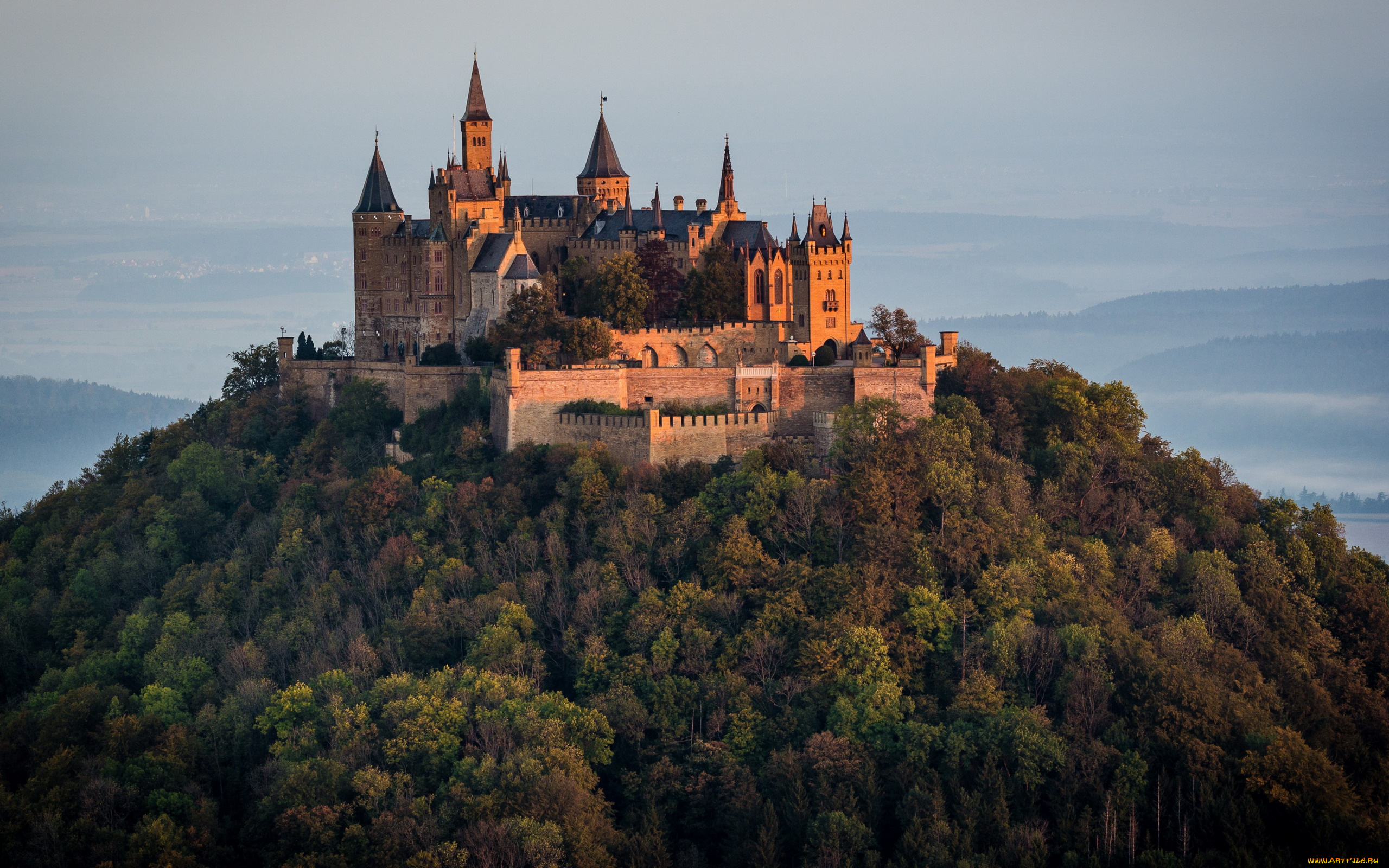 hohenzollern, castle, germany, города, замки, германии, hohenzollern, castle