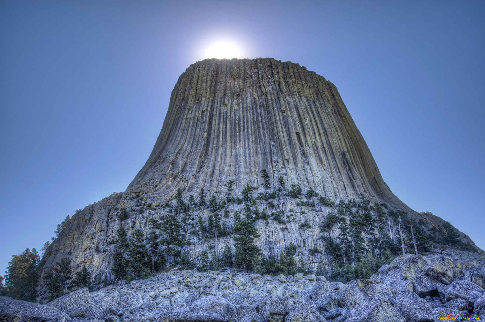 devils, tower, природа, горы