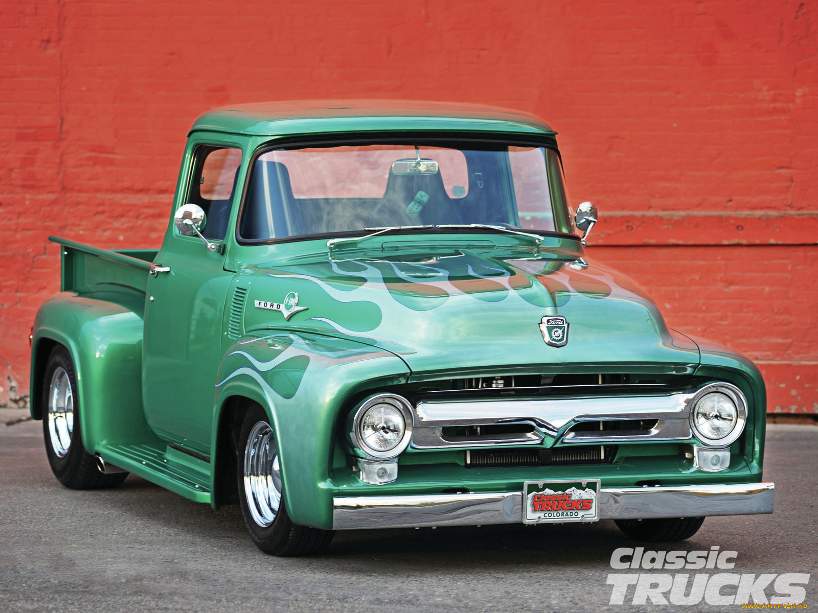 1956, ford, f100, truck, автомобили, custom, pick, up