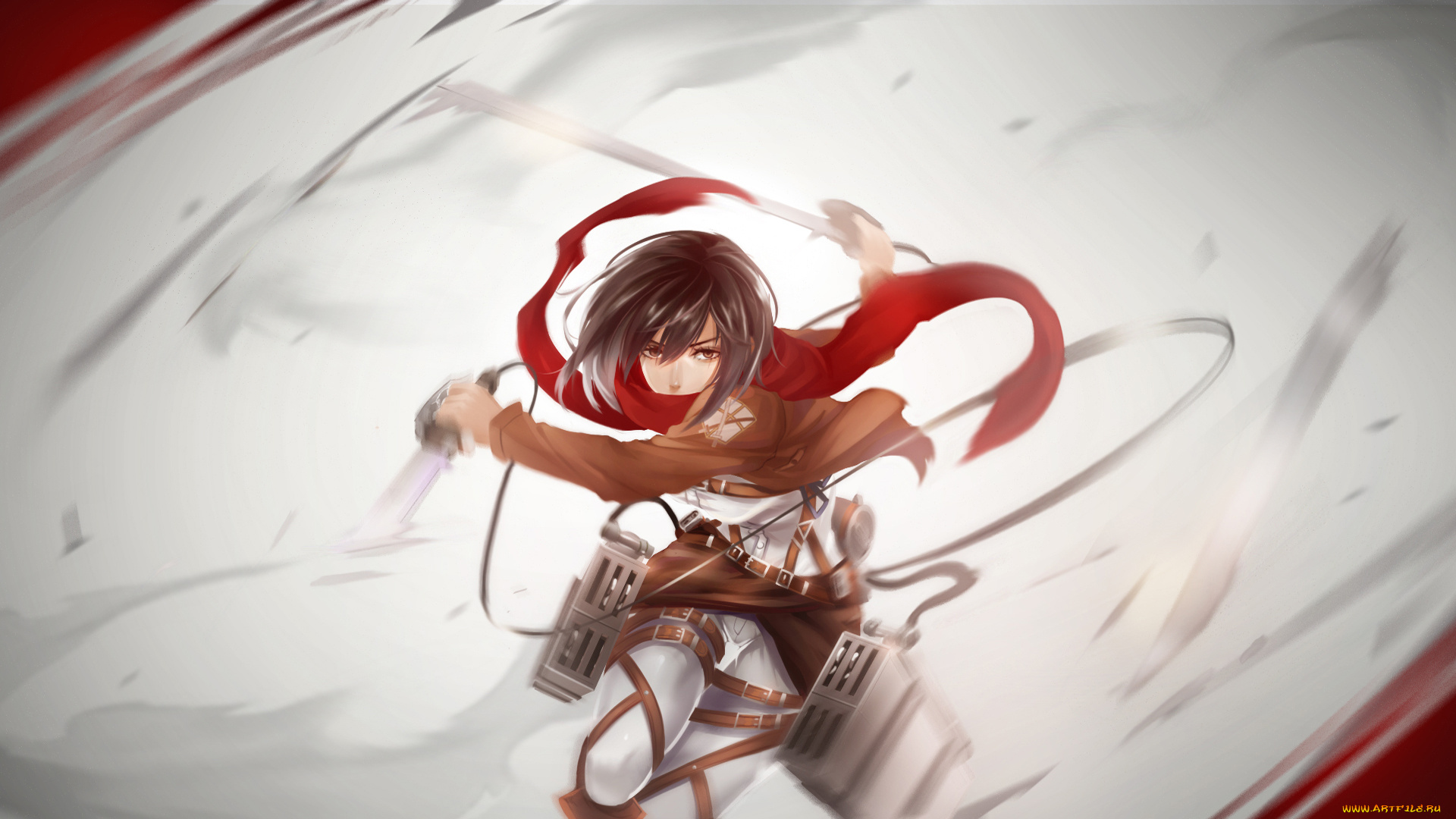 аниме, shingeki, no, kyojin, mikasa, ackerman