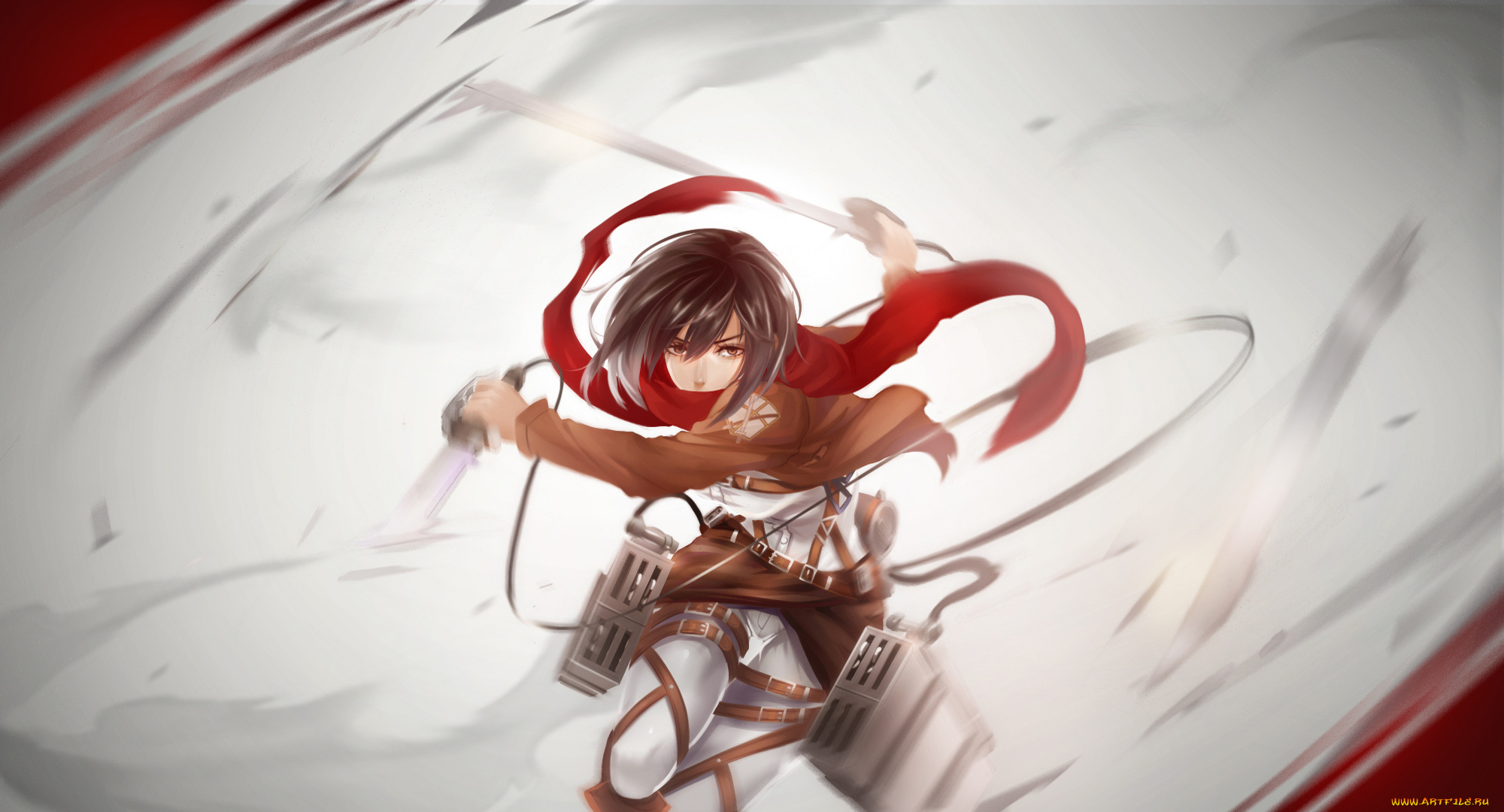 аниме, shingeki, no, kyojin, mikasa, ackerman