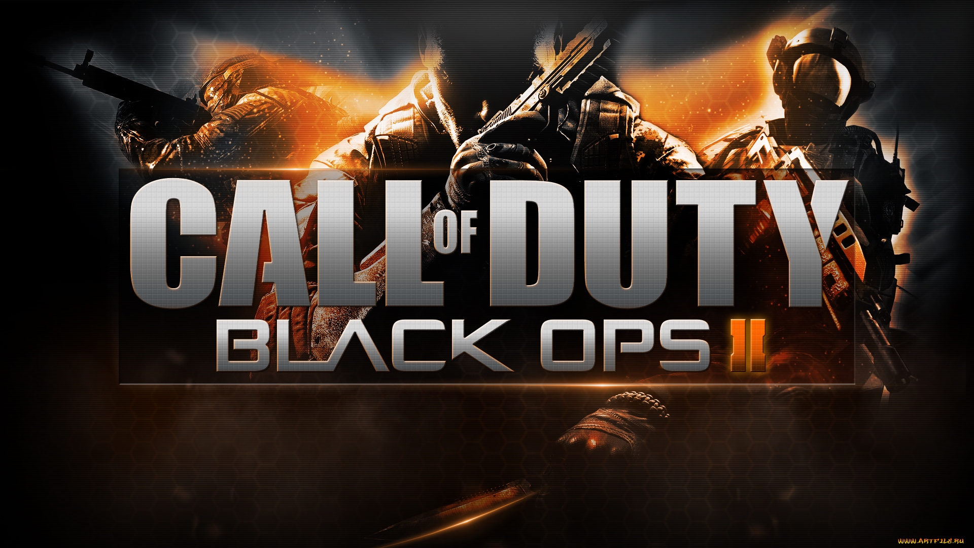 видео, игры, call, of, duty, , black, ops, ii, солдаты, выстрелы