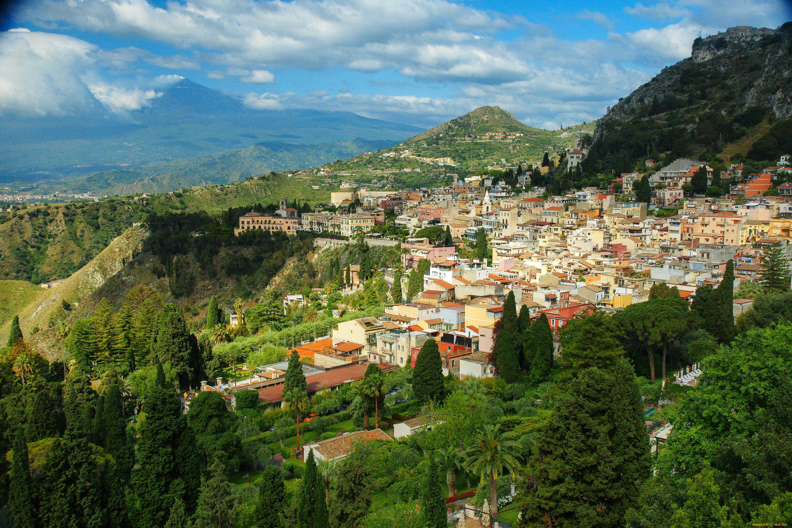 мессина, сицилия, города, -, панорамы, sicily, messina, пейзаж, италия, дома