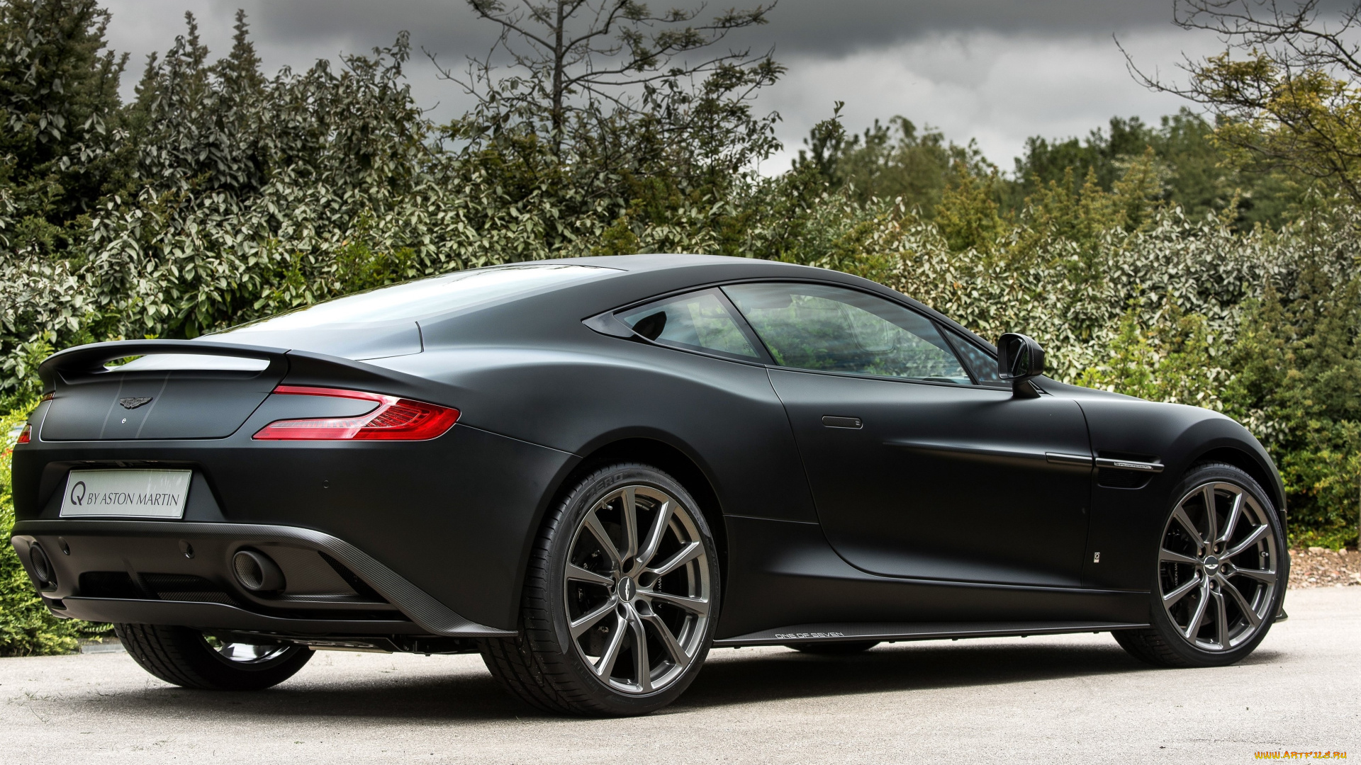 автомобили, aston, martin, темный, one, of, seven, 2015г, aston, martin, q, vanquish