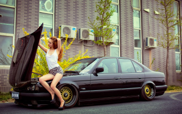Картинка автомобили -авто+с+девушками азиатка автомобиль взгляд фон девушка