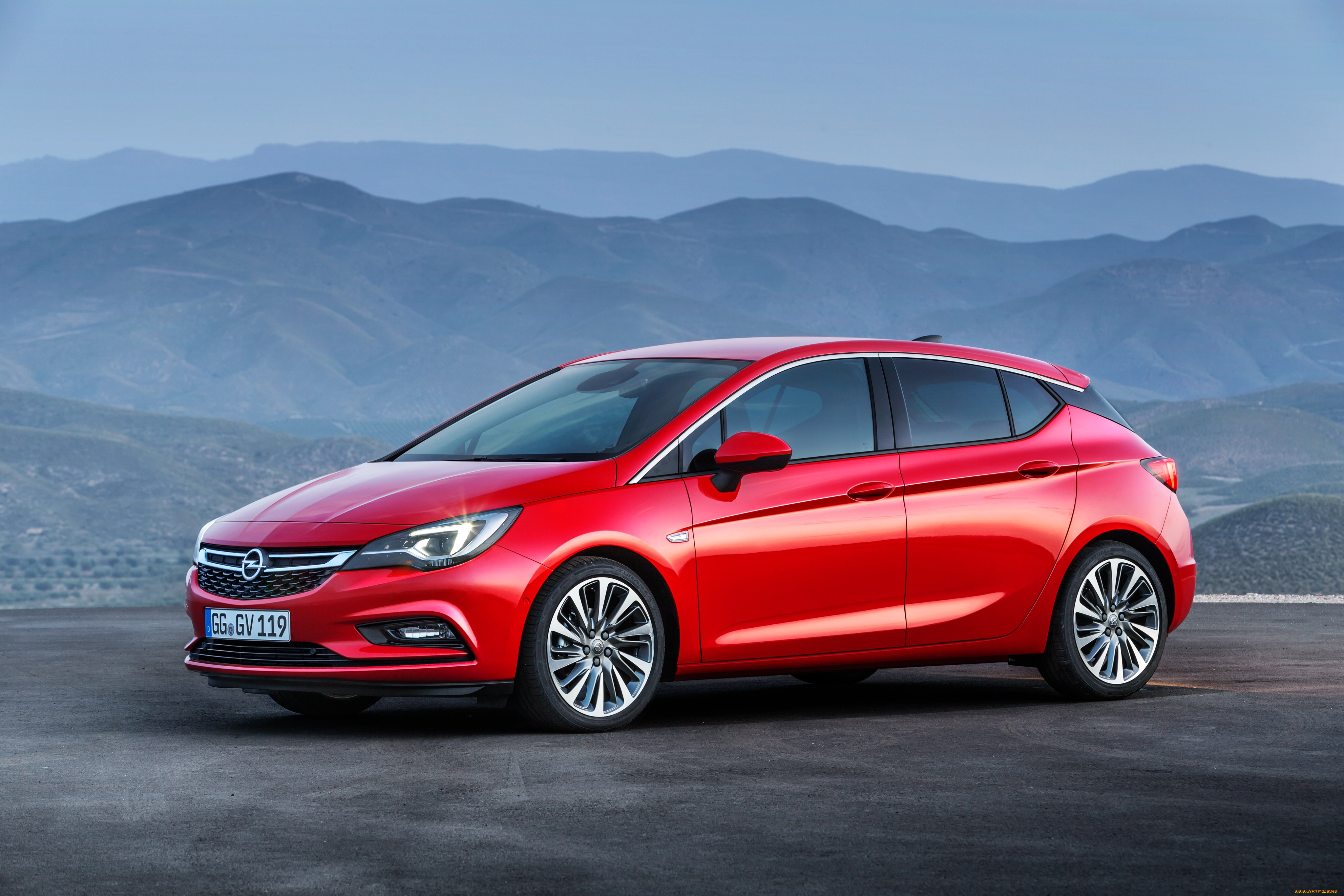 автомобили, opel, красный, 2015г, astra, k