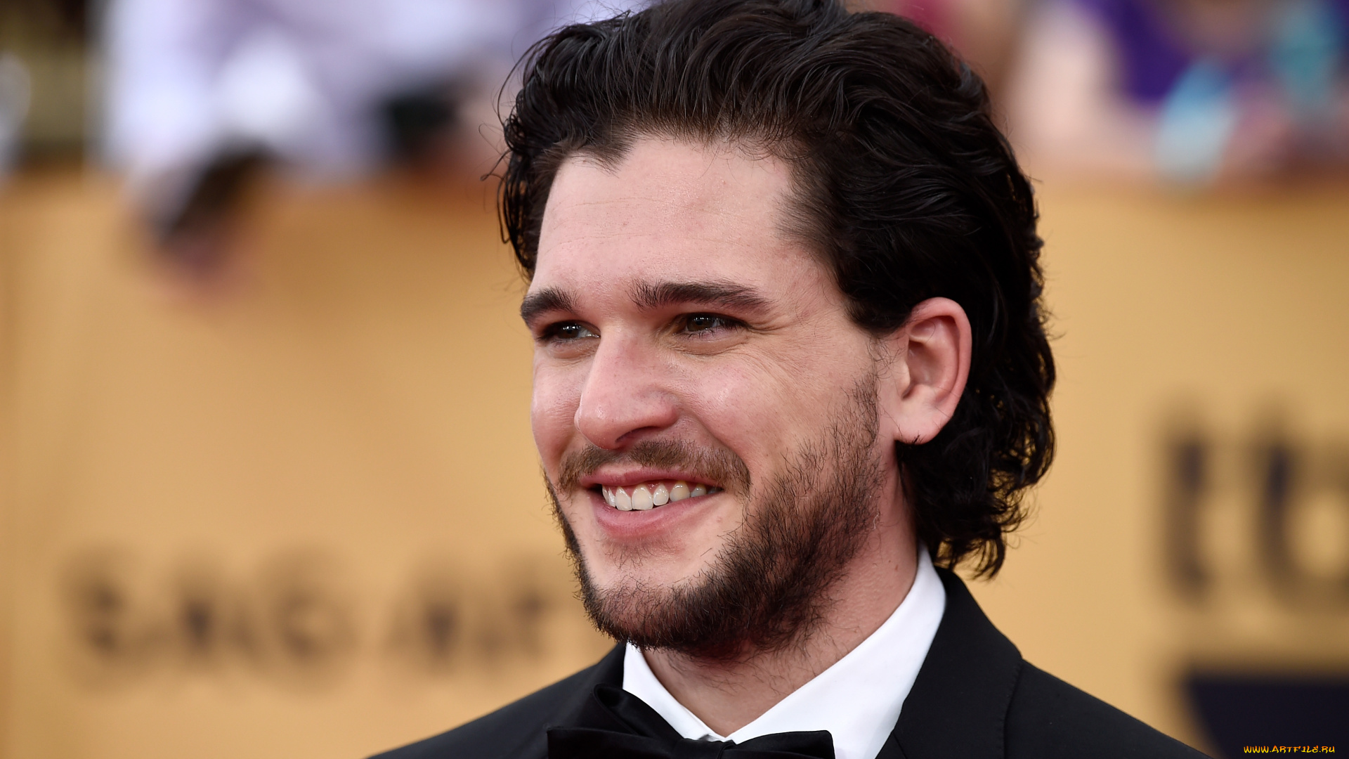 мужчины, kit, harington, актер, лицо, улыбка