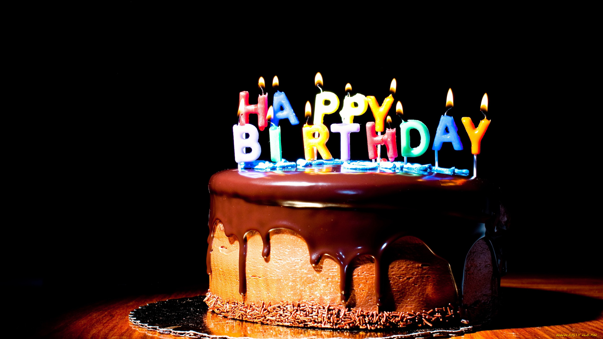 праздничные, день, рождения, торт, свечи, поздравление